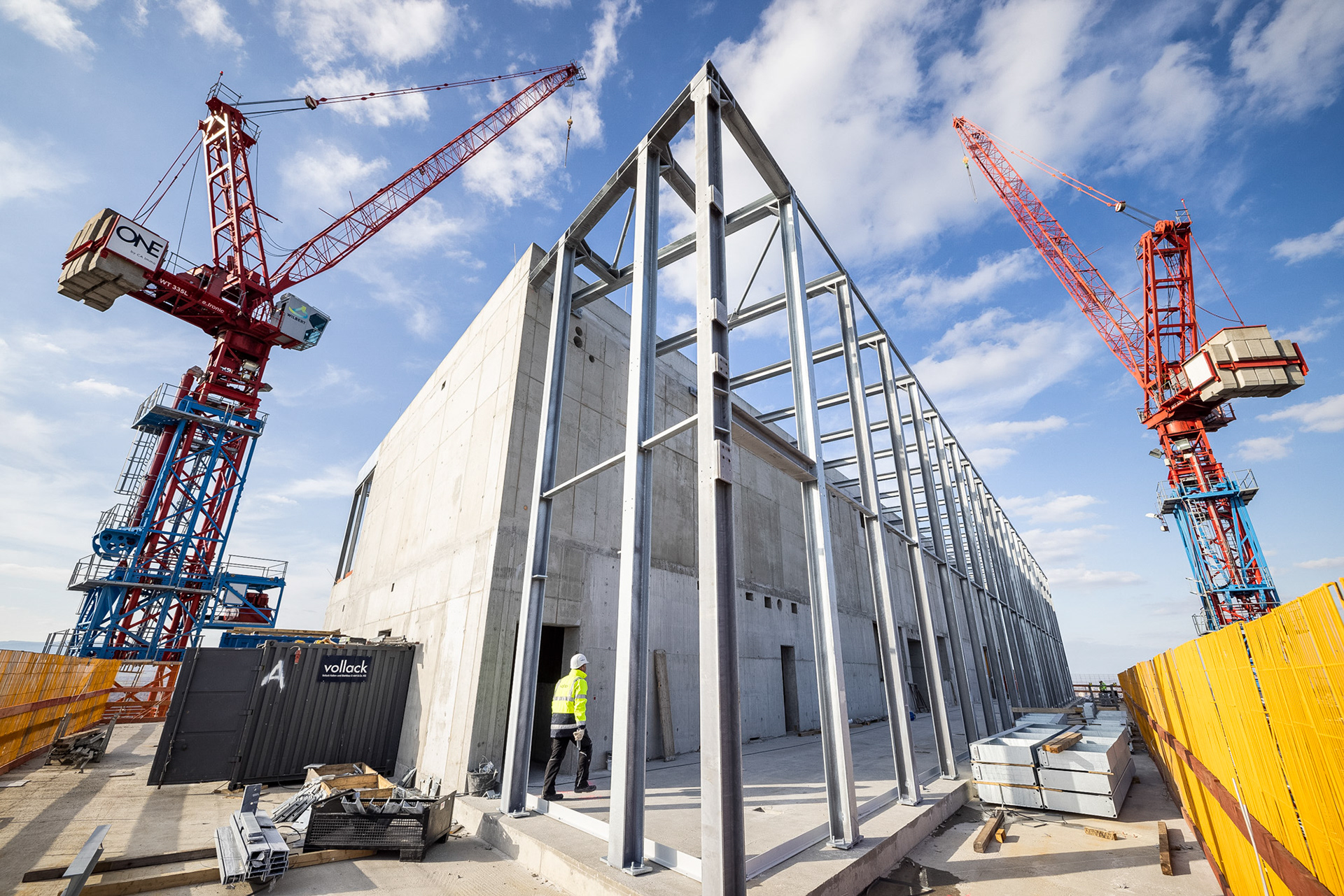 Fotodokumentation vom Bau des ONE für CA Immo