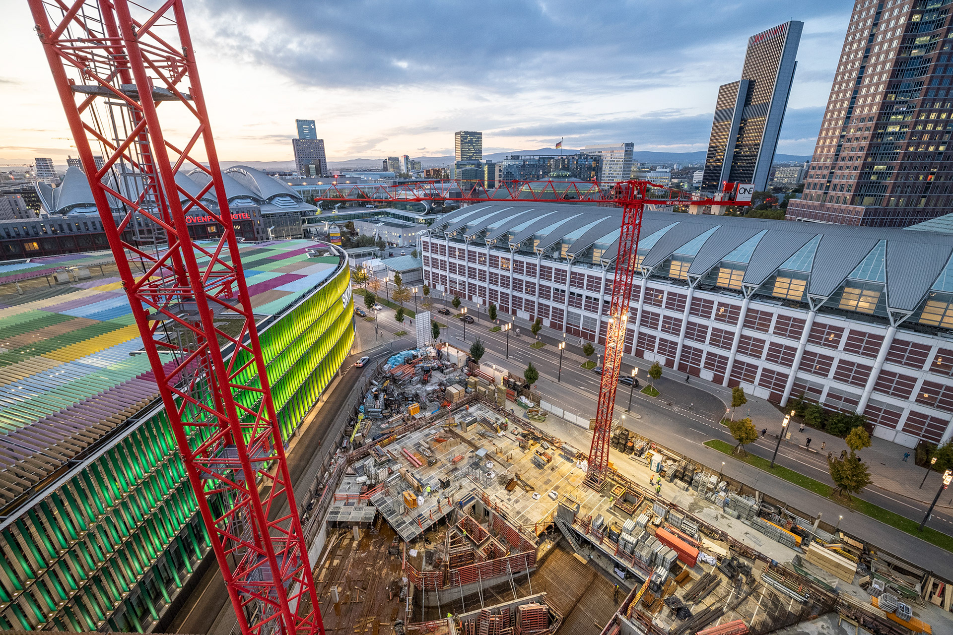 Fotodokumentation vom Bau des ONE für CA Immo
