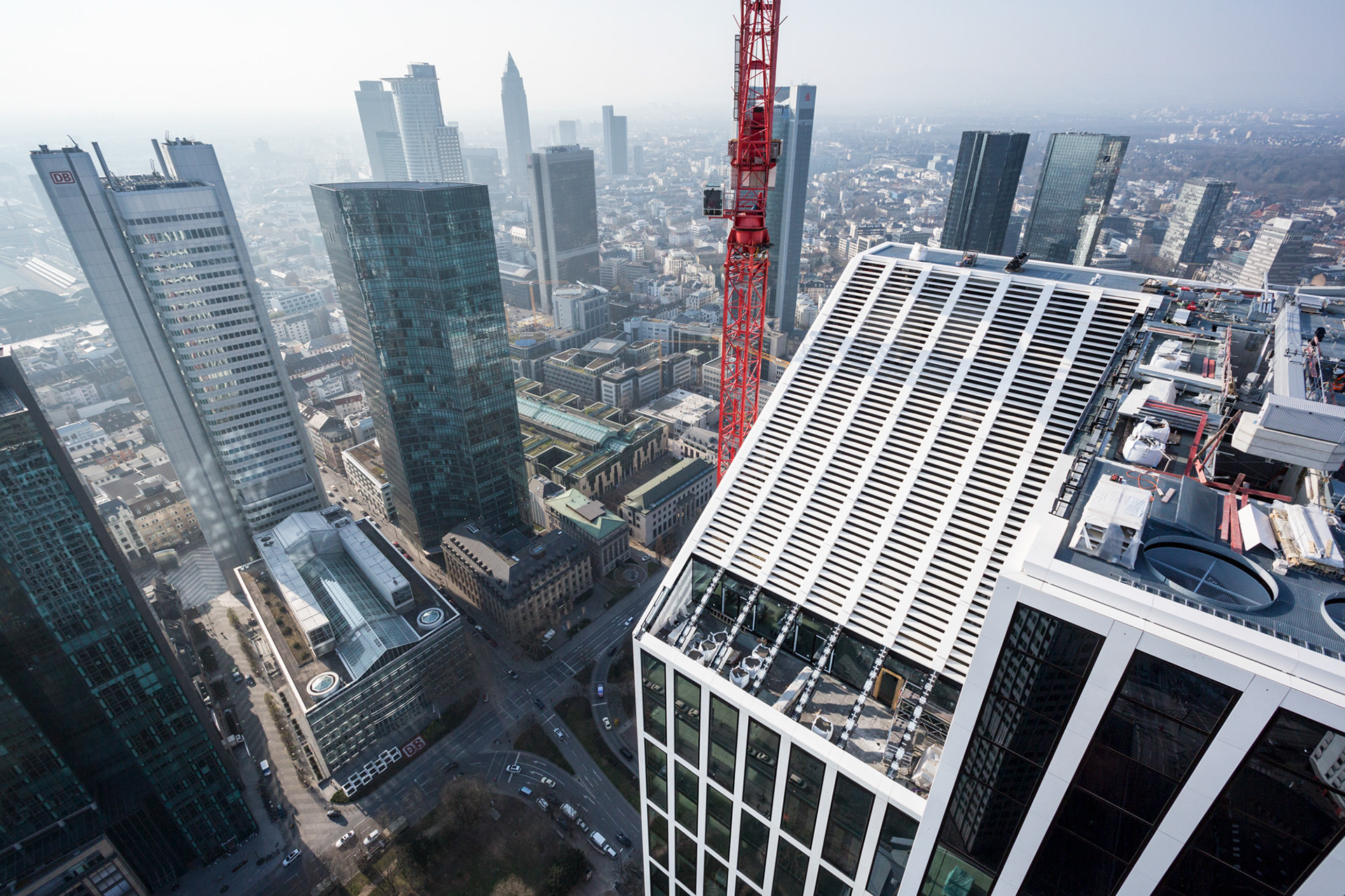 Fotodokumentation vom Bau des TaunusTurms für Tishman Speyer