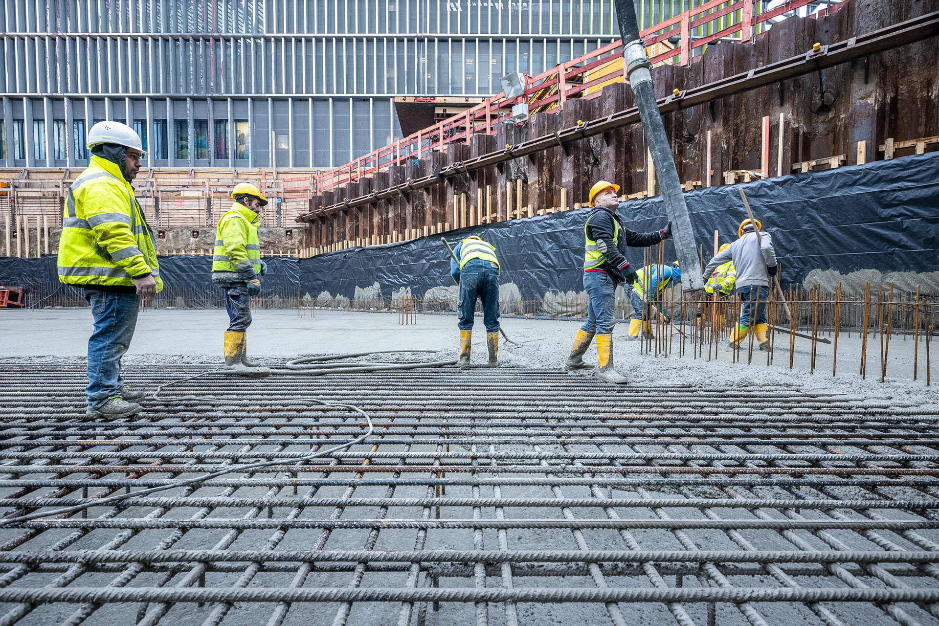 Fotodokumentation vom Bau des ONE für CA Immo