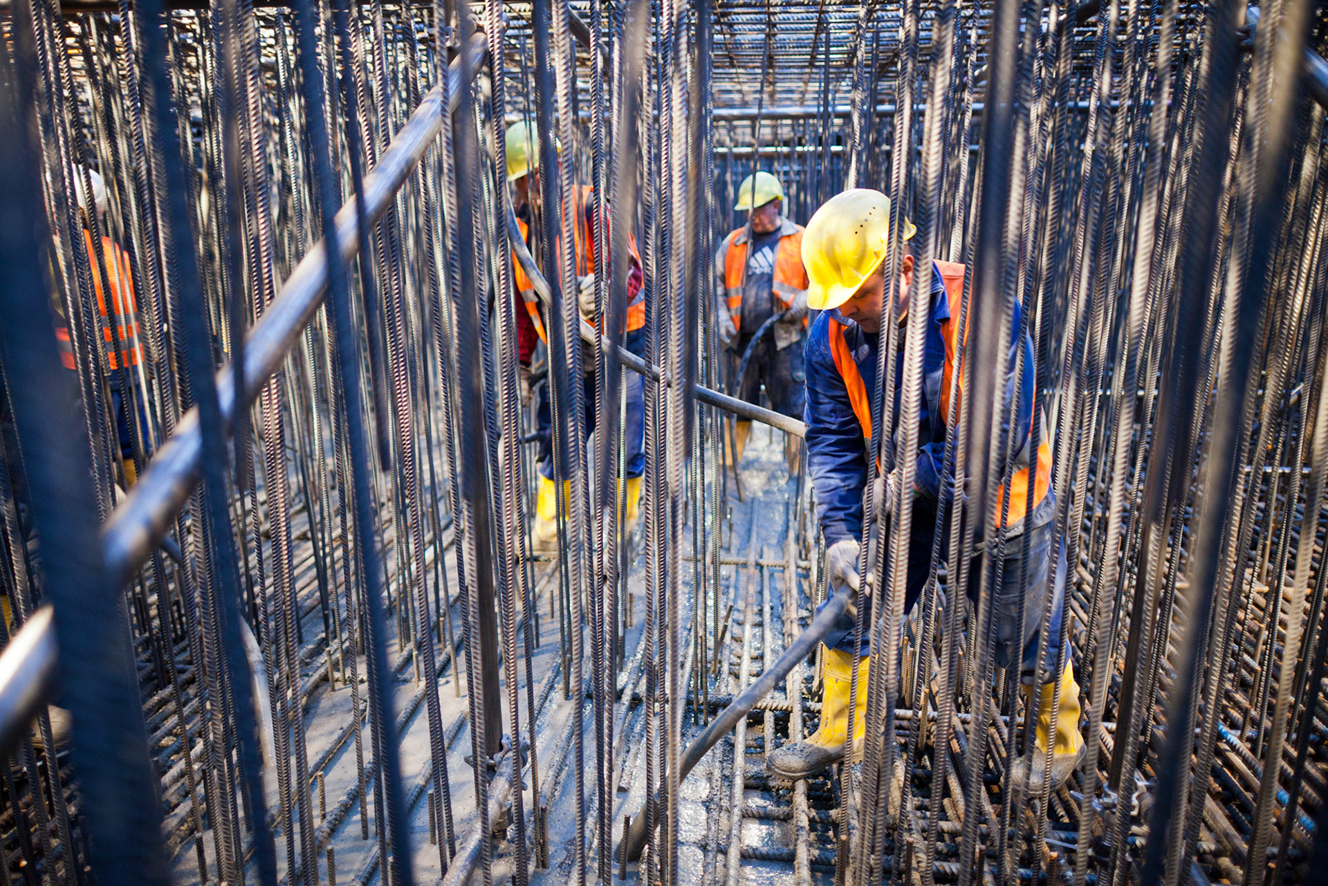 Fotodokumentation vom Bau des TaunusTurms für Tishman Speyer