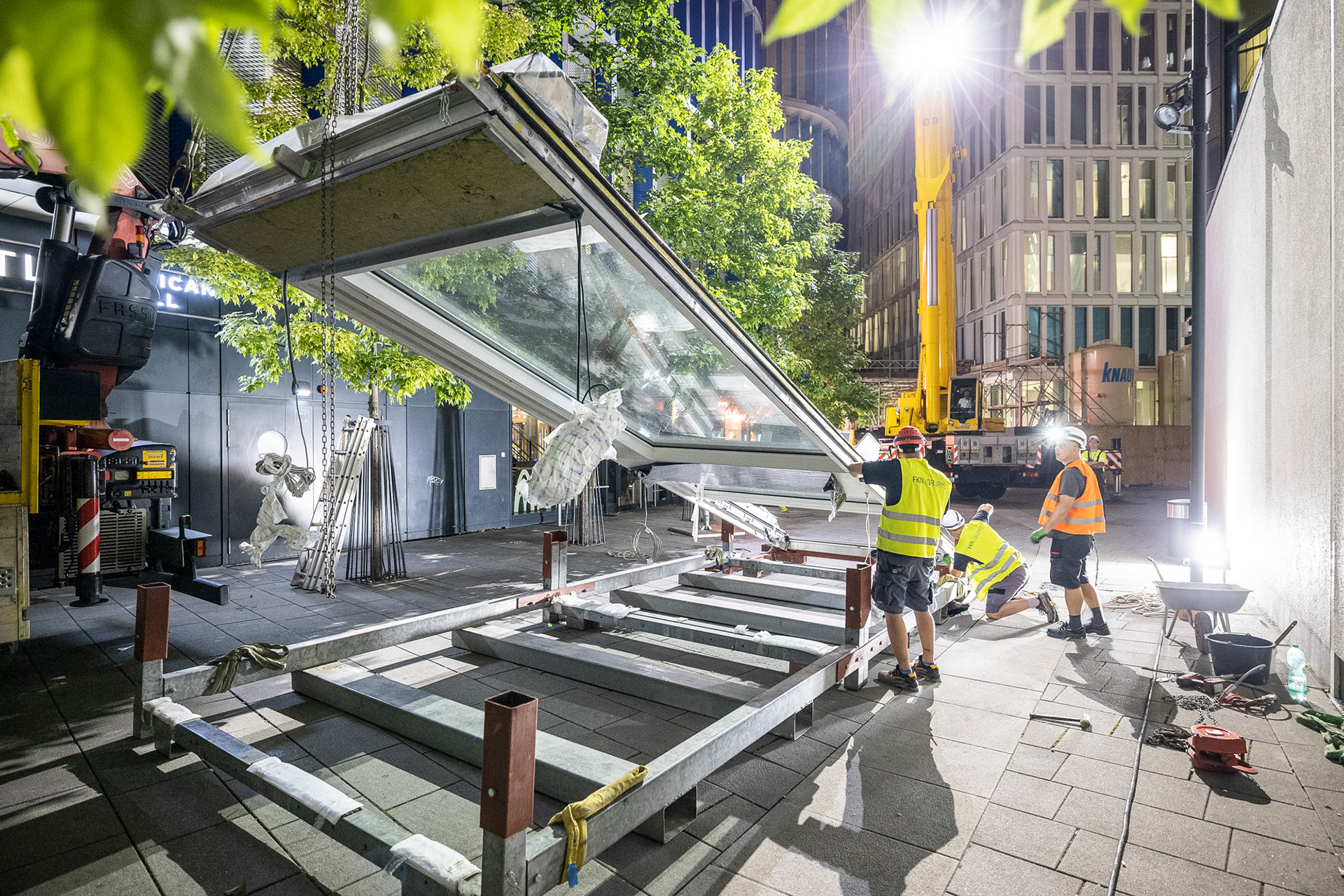 Fotodokumentation vom Bau des ONE für CA Immo