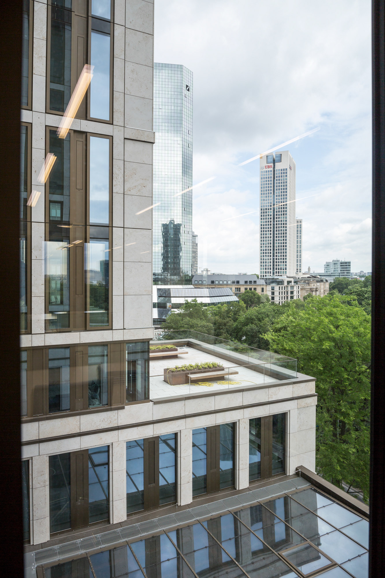 Fotodokumentation vom Bau des Hochhauses Taunusanlage 8 in Frankfurt am Main für Credit Suisse