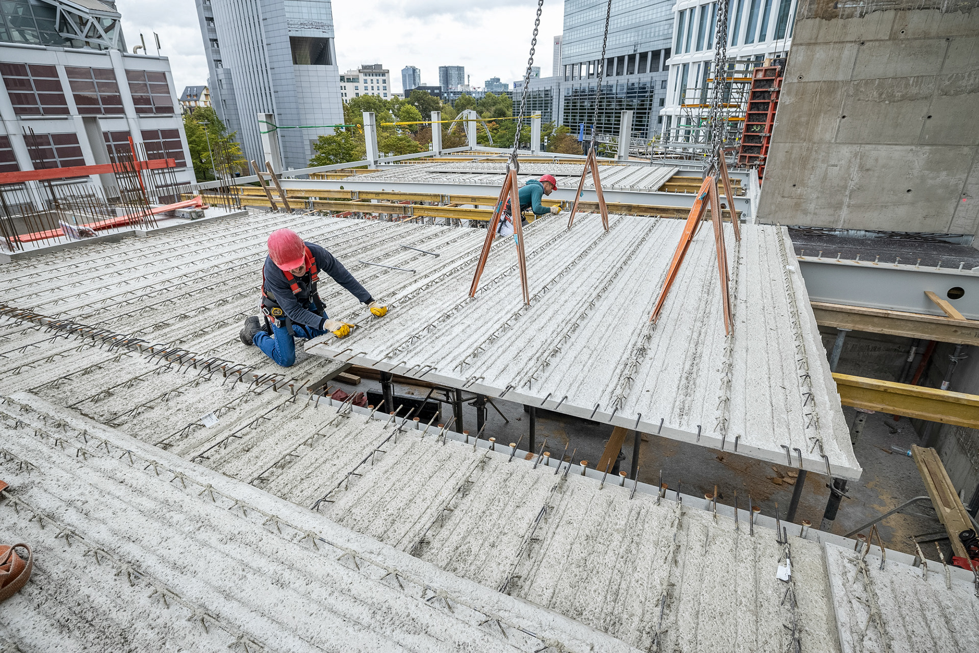 Fotodokumentation vom Bau des ONE für CA Immo