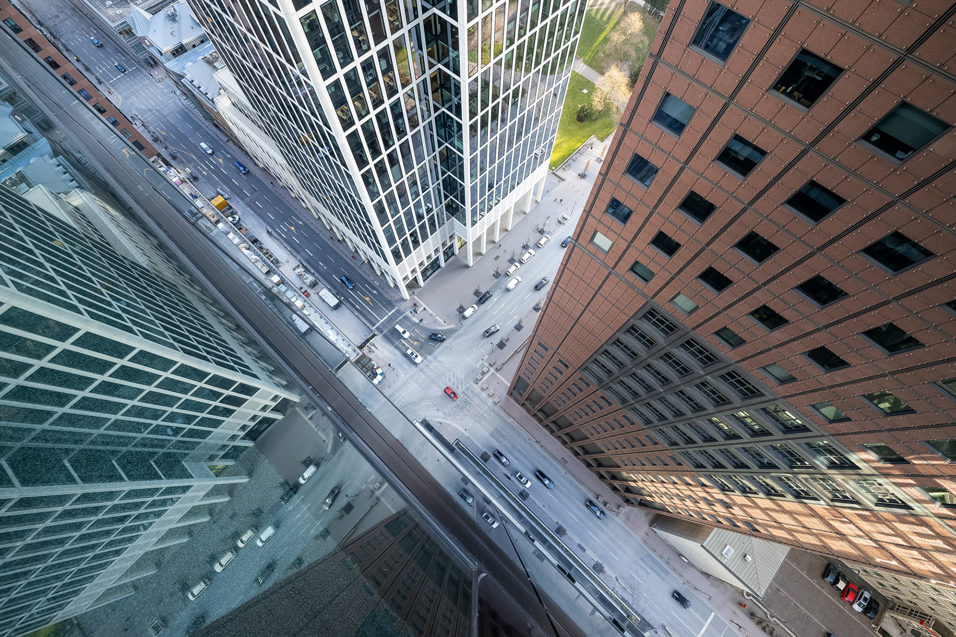 Fotodokumentation vom Bau des OmniTurms für Tishman Speyer