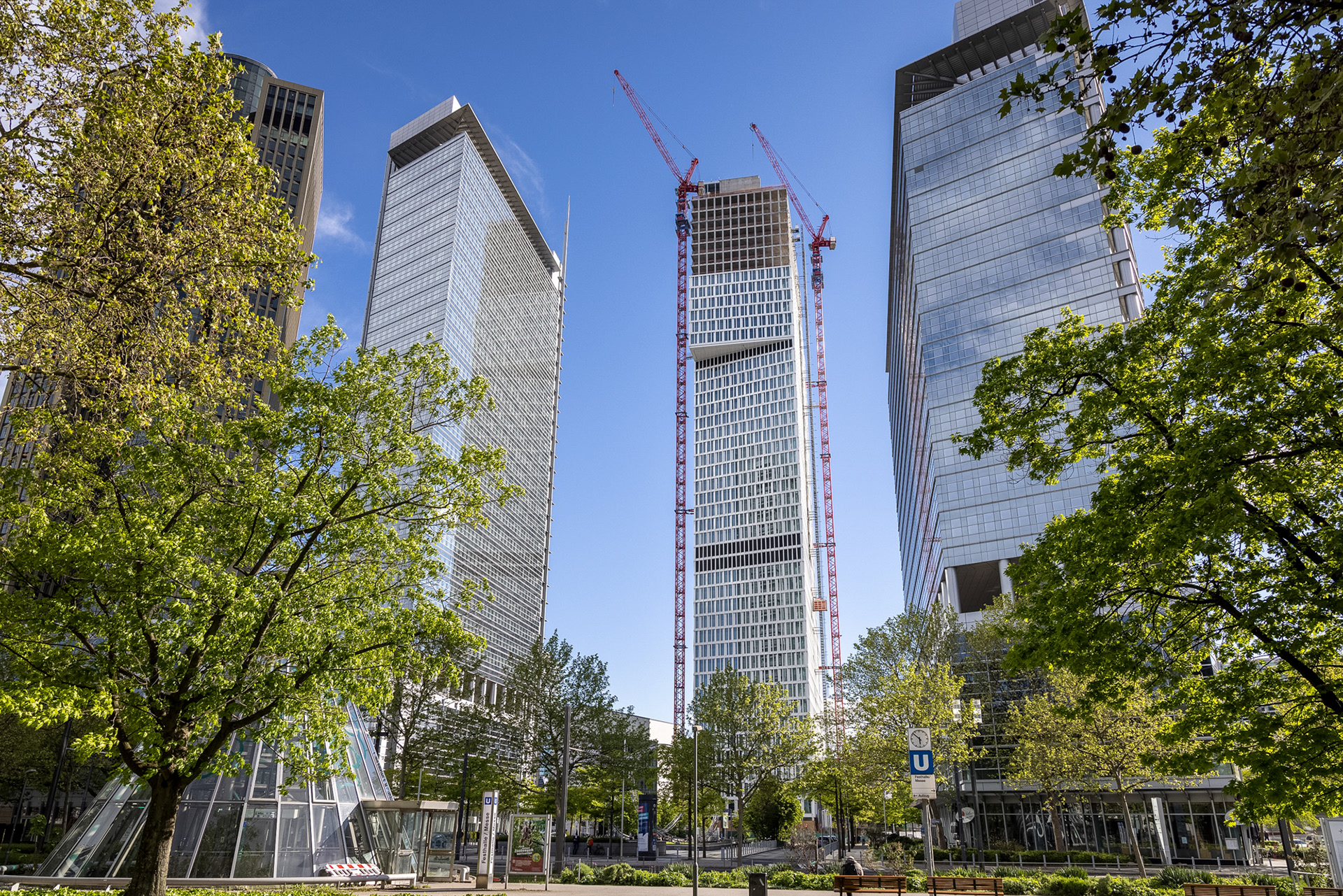 Fotodokumentation vom Bau des ONE für CA Immo