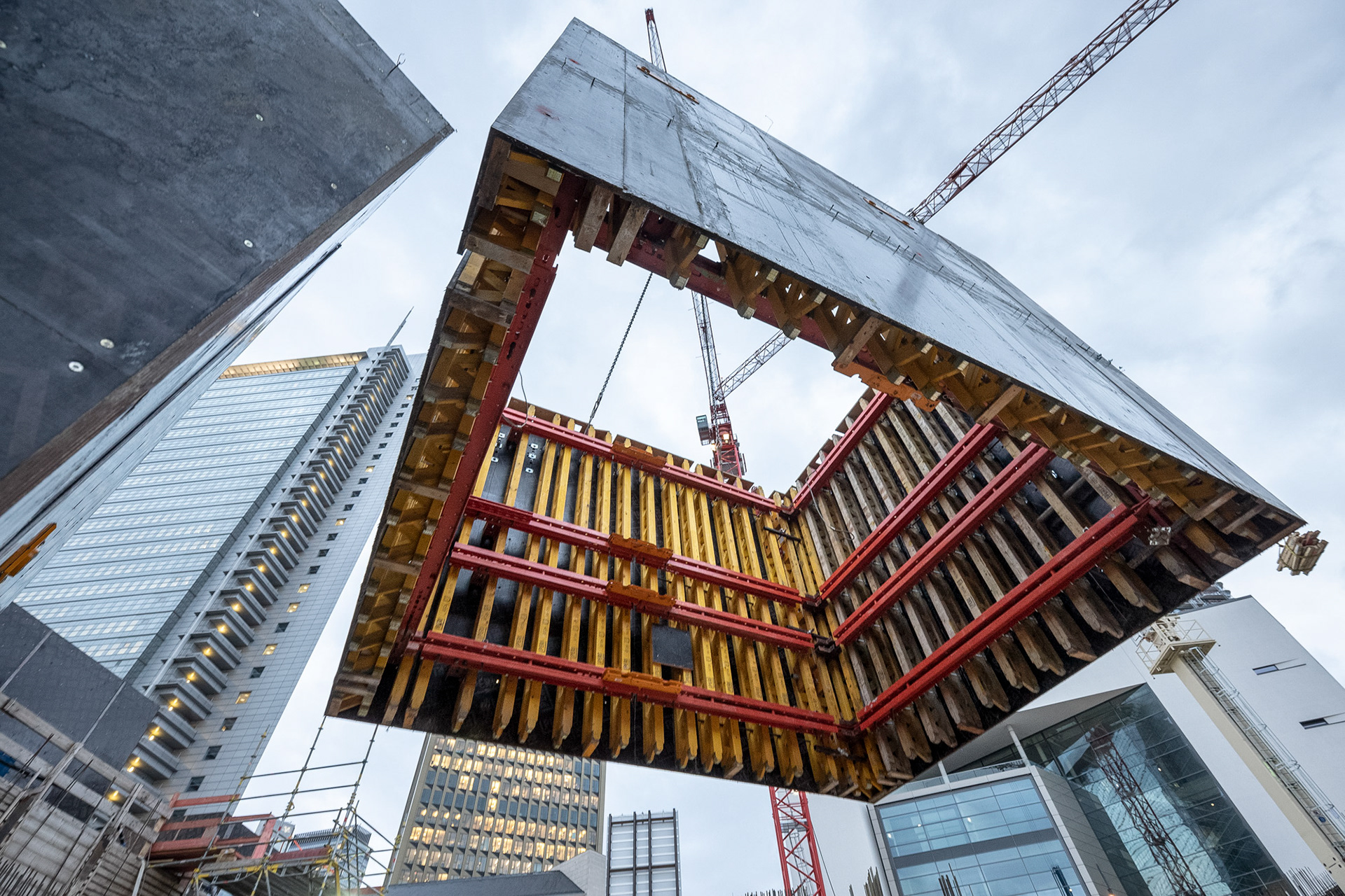 Fotodokumentation vom Bau des ONE für CA Immo