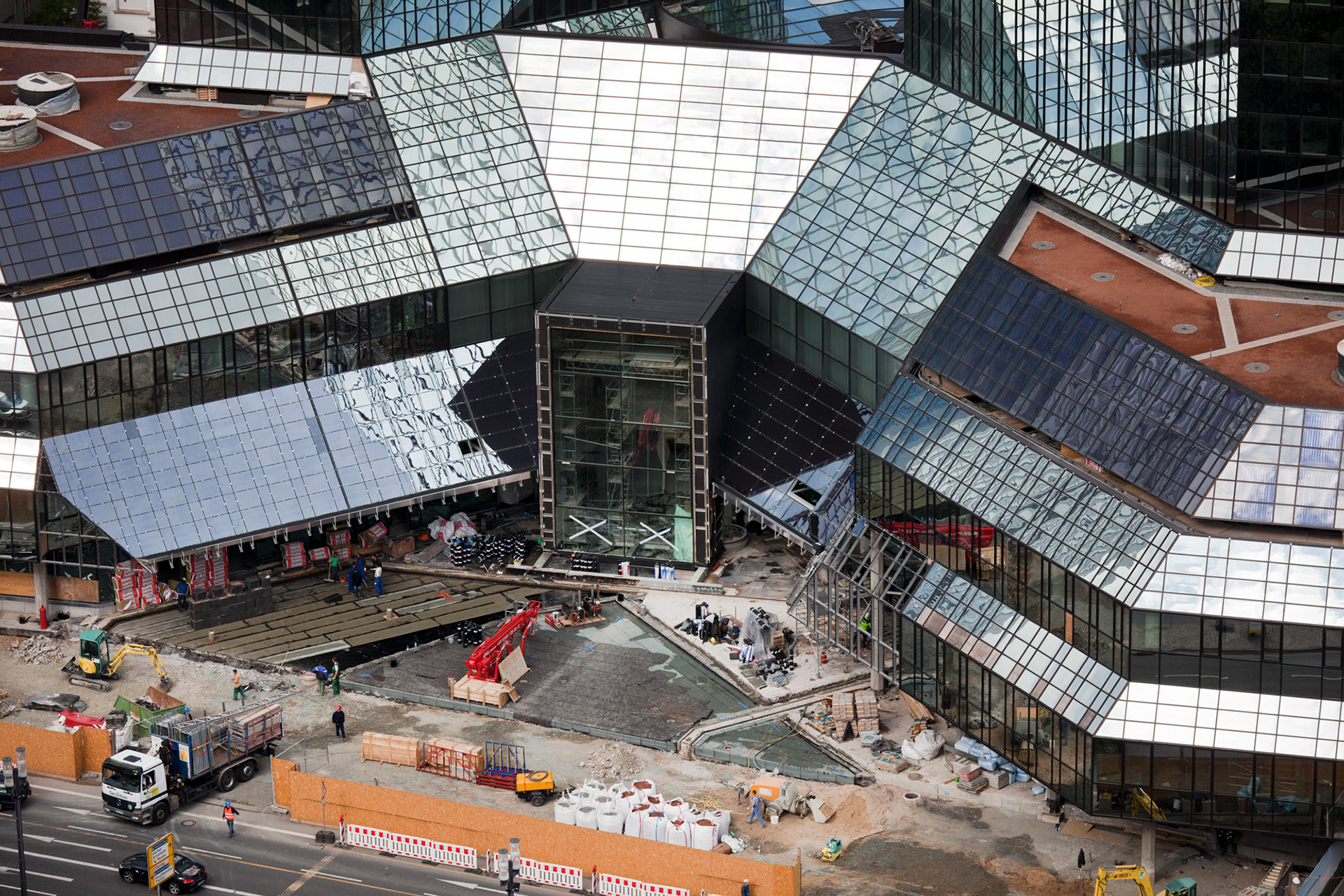 Fotodokumentation des Umbaus der Deutschen Bank Türme für Deutsche Bank