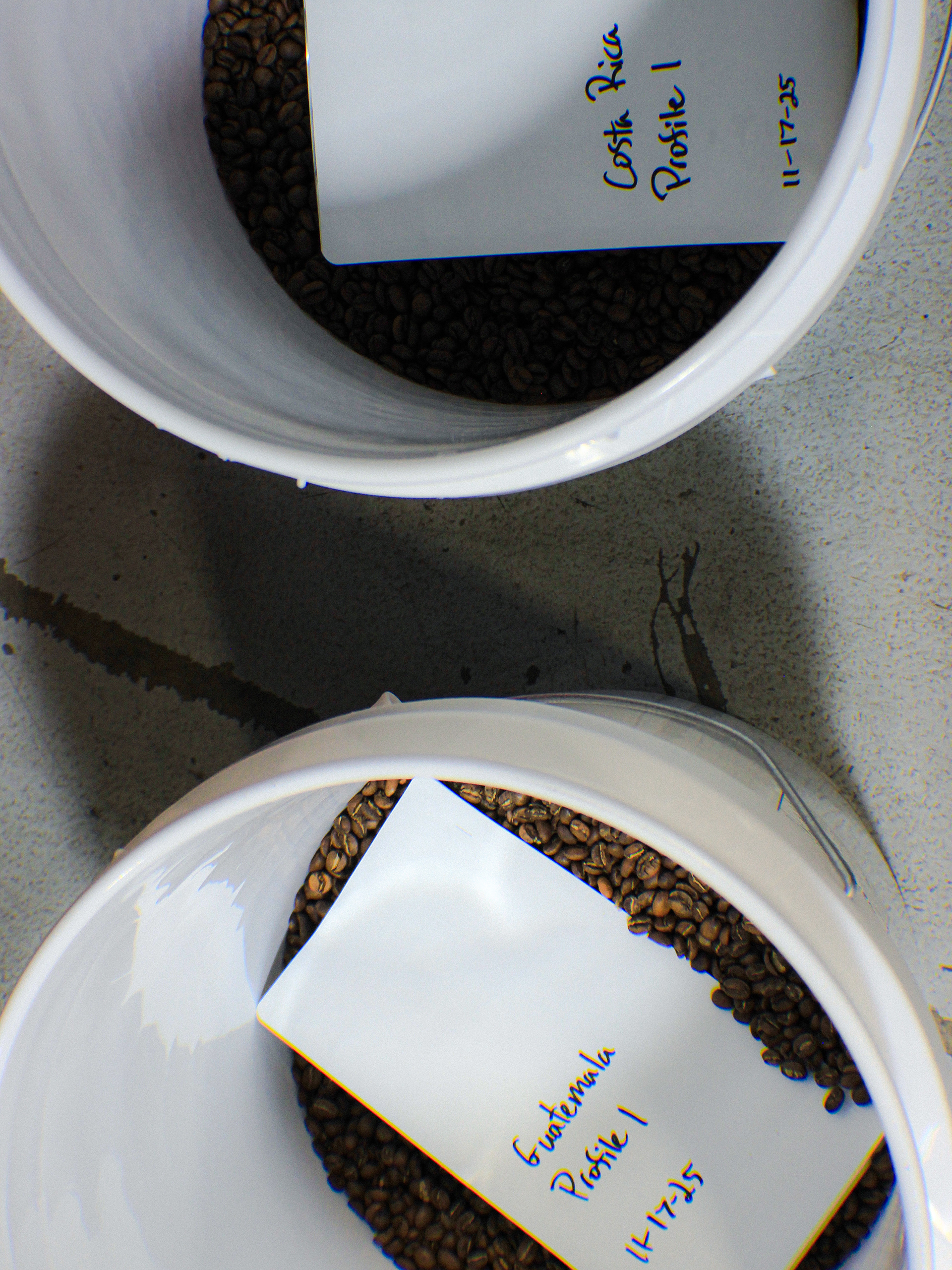 COMPLETED BATCHES OF PROFILE 1 ROASTS