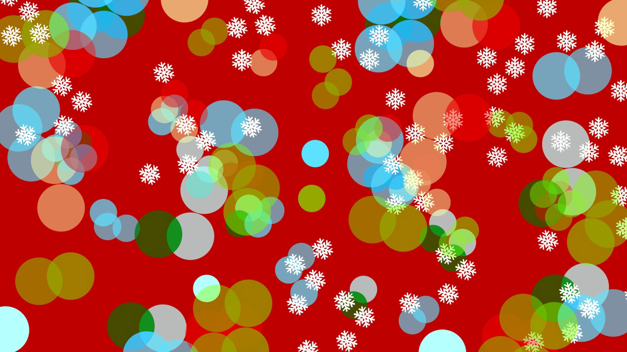 Fondo colorido para temporada de Navidad con copos de nieve en 3D con luces bokeh. Portafolio navideño