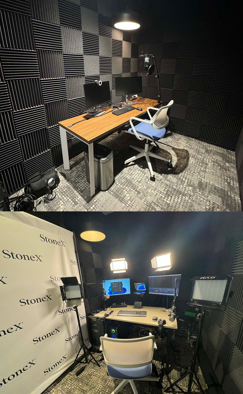 Progression of studio buildouts