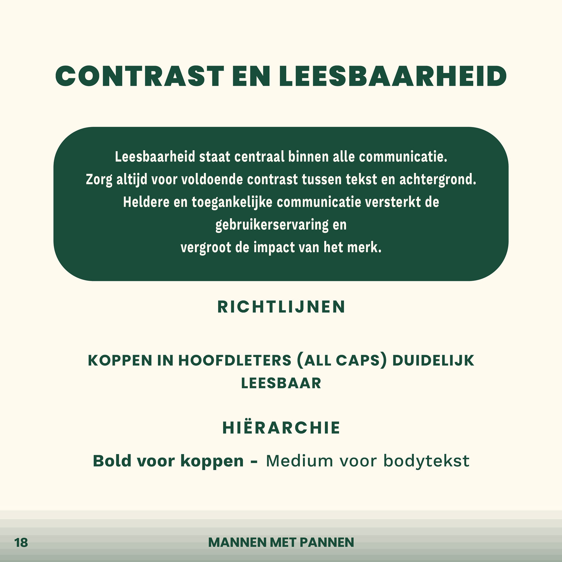 Typografisch systeem voor Mannen met Pannen