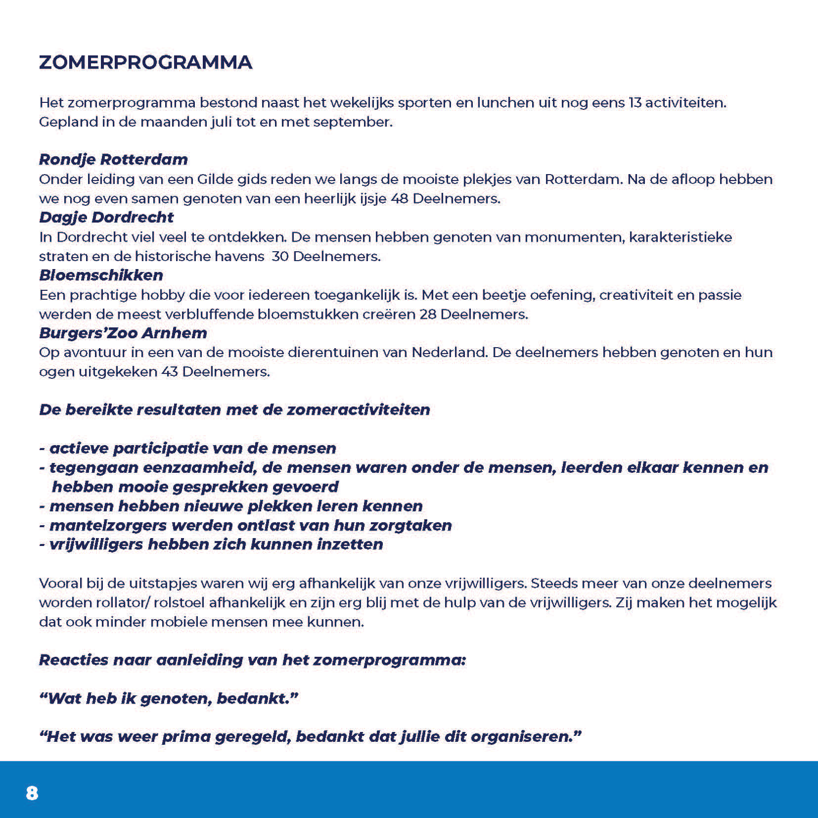 Binnenpagina’s van het Super-Actief Jaarbulletin