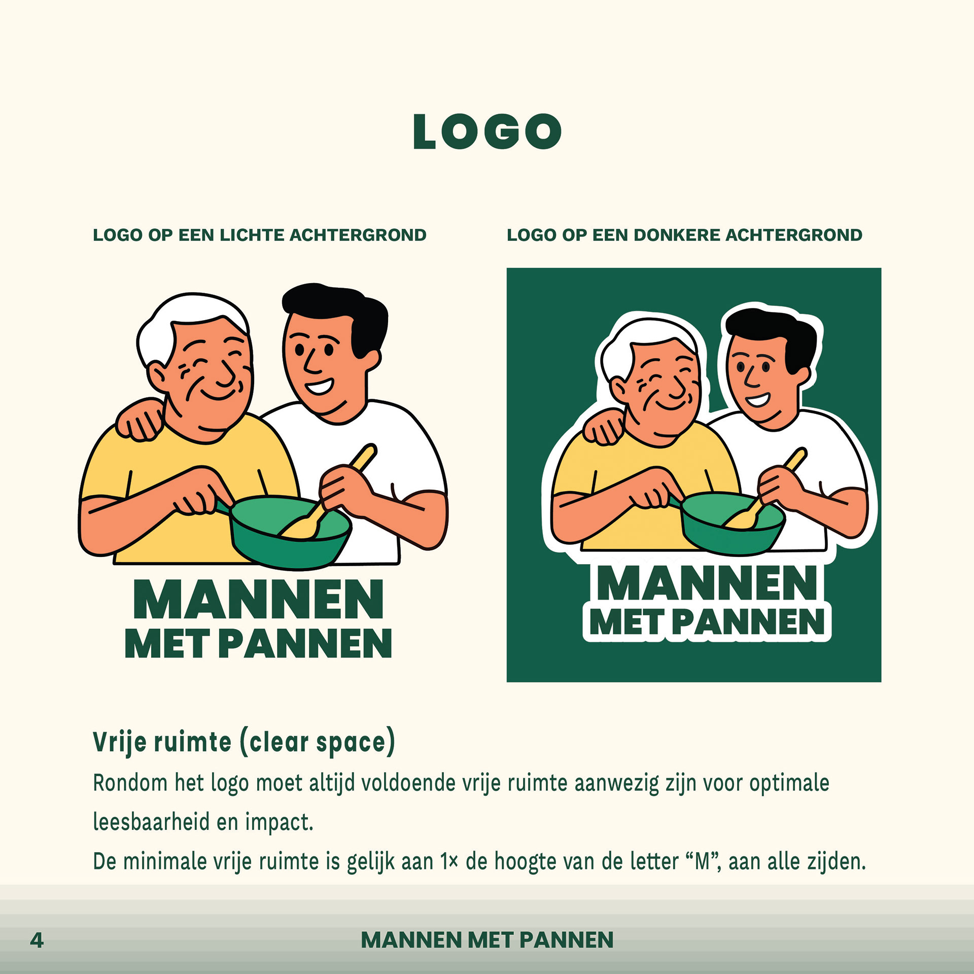 Bestaand logo van Mannen met Pannen opnieuw gevectoriseerd