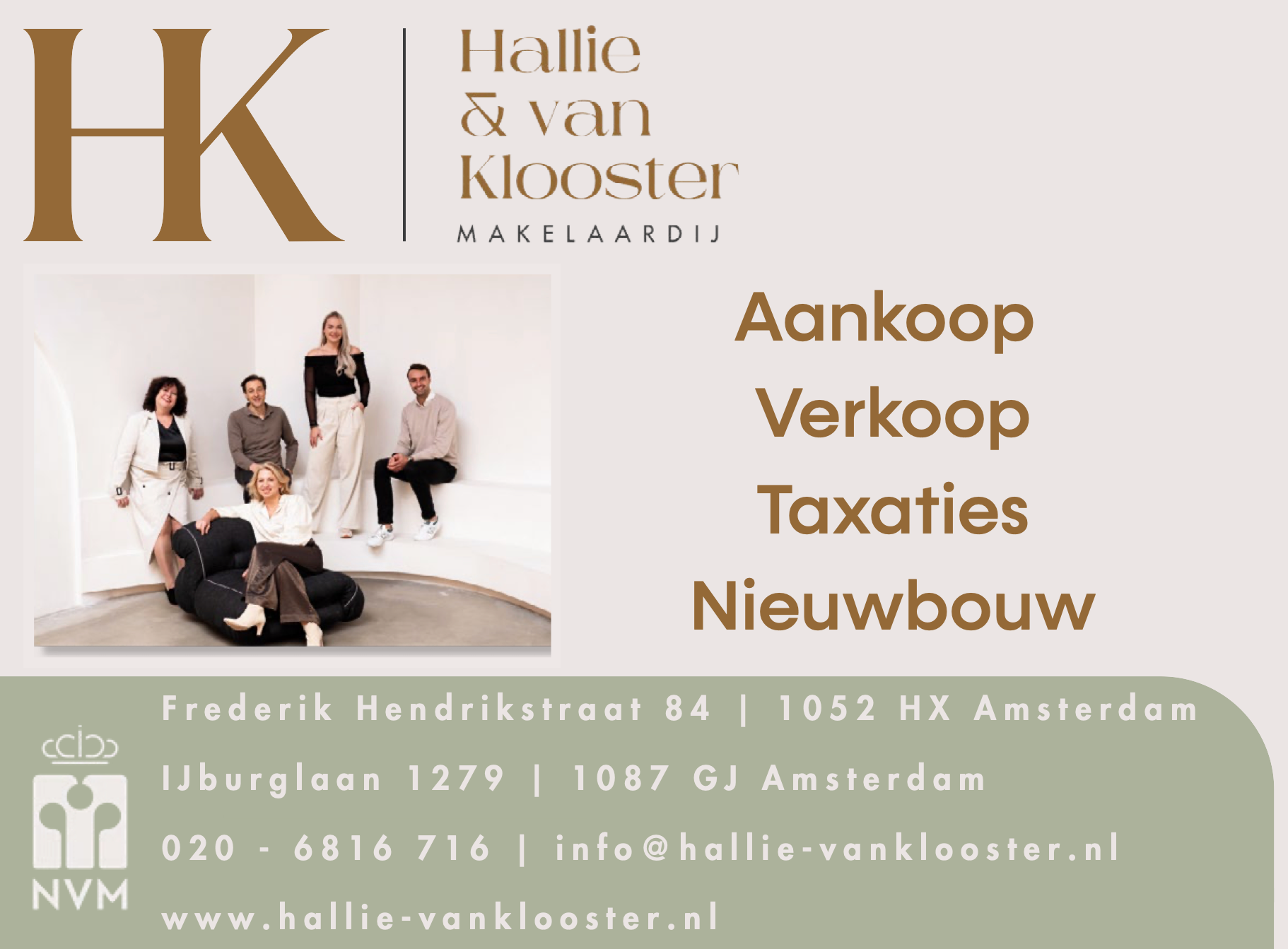 Conceptueel herontwerp door TACKA STUDIO. Een rustigere lay-out met een duidelijkere hiërarchie, een vereenvoudigde informatiestructuur en een scherpere scheiding tussen diensten en contactgegevens.