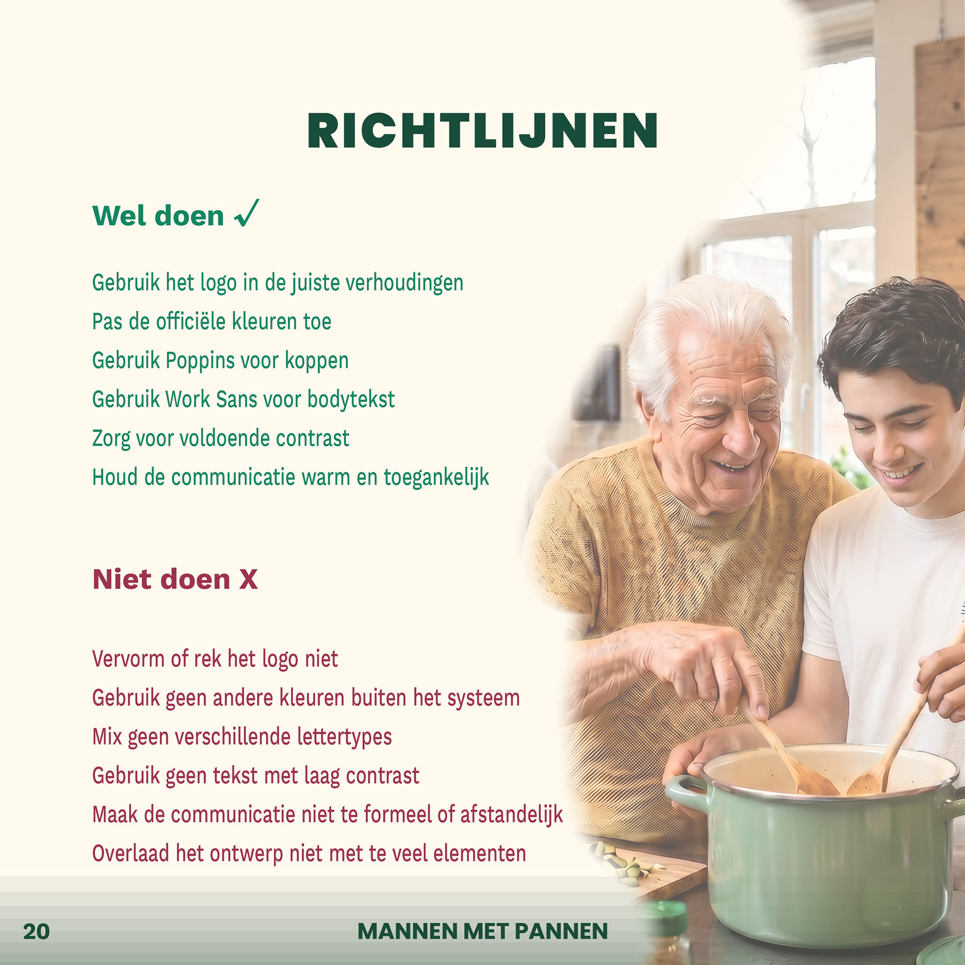 Gedrukte communicatiemiddelen binnen de nieuwe visuele identiteit