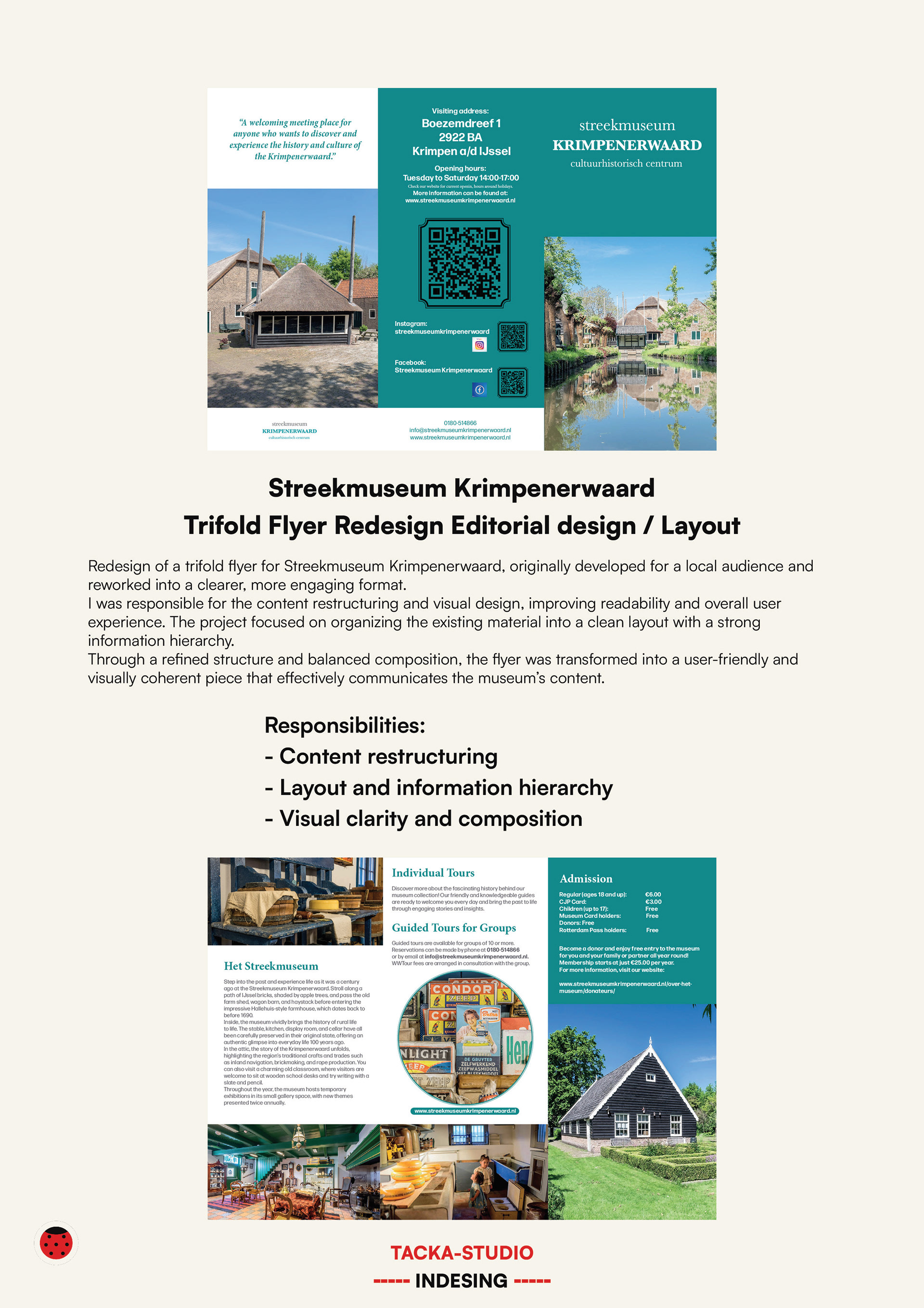 Trifold Flyer Redesign Editorial design / Layout