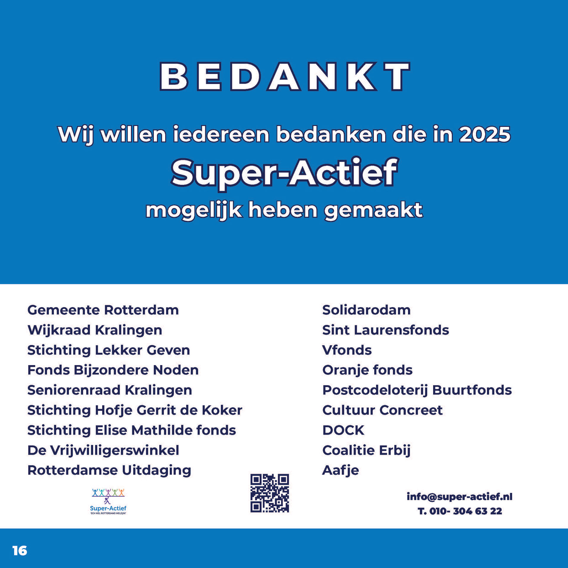 Omslagontwerp van het Super-Actief Jaarbulletin 2025