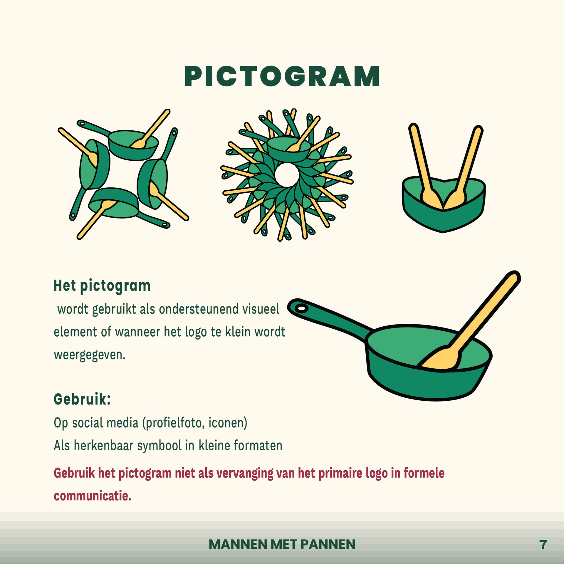 Bestaand logo van Mannen met Pannen opnieuw gevectoriseerd
