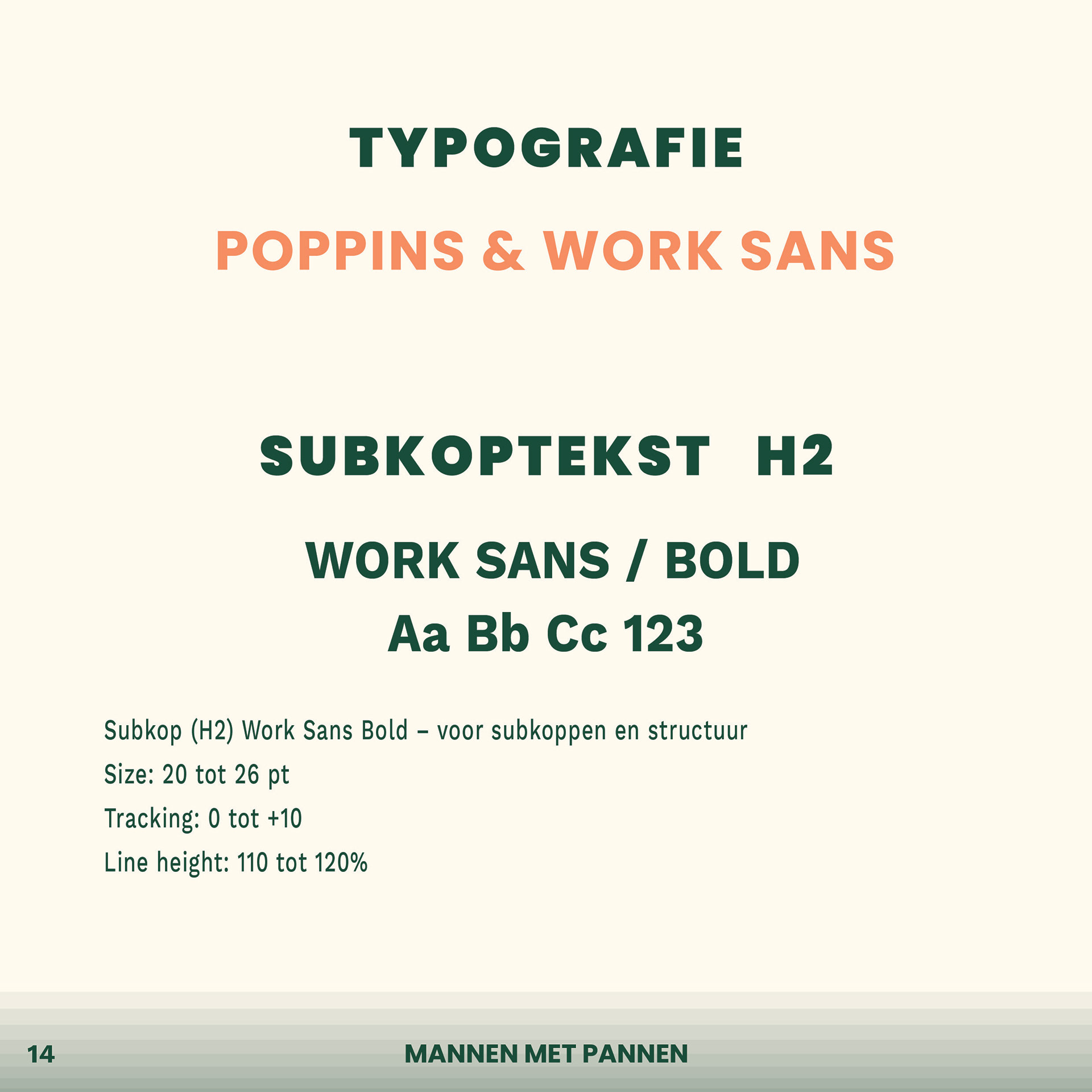 Typografisch systeem voor Mannen met Pannen