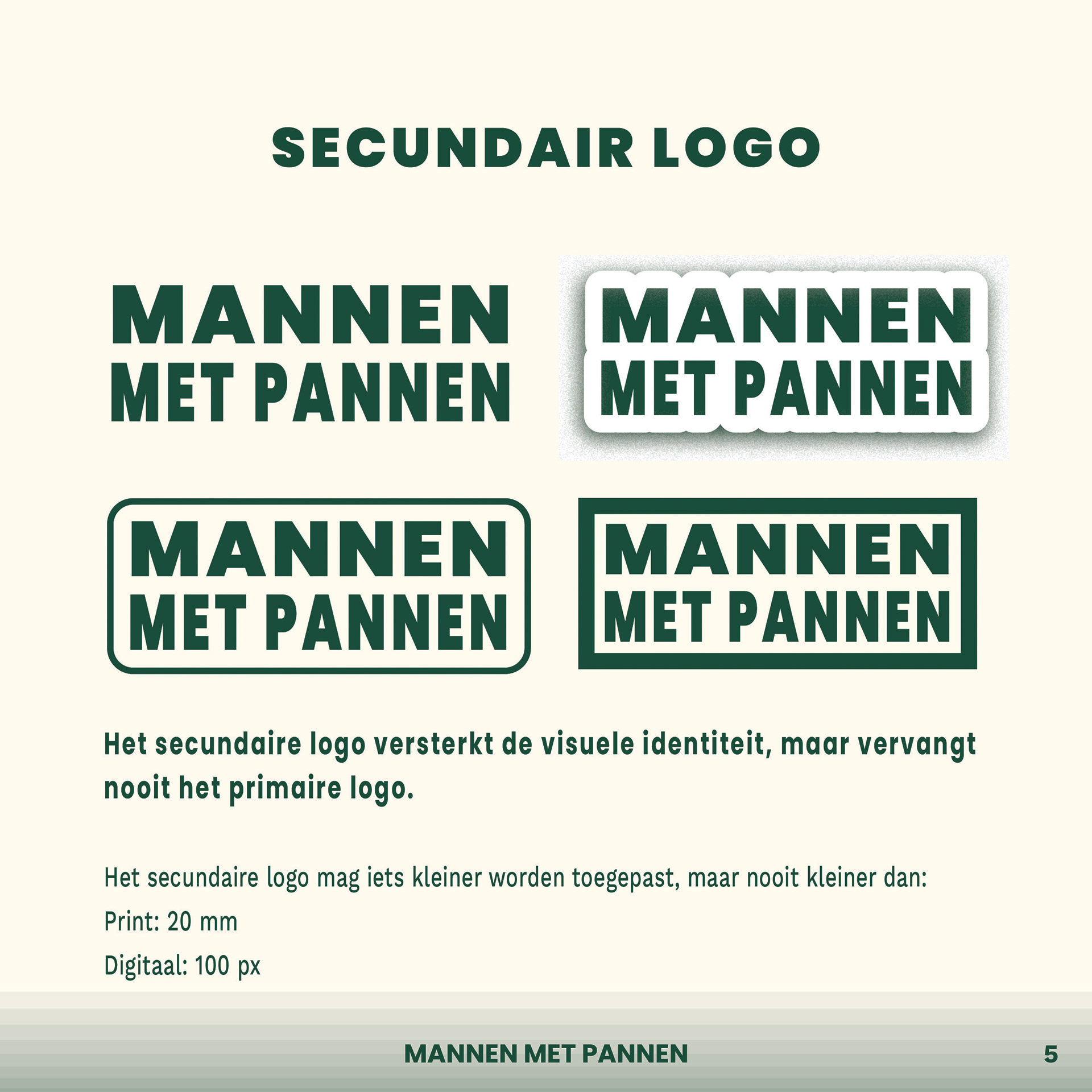 Bestaand logo van Mannen met Pannen opnieuw gevectoriseerd