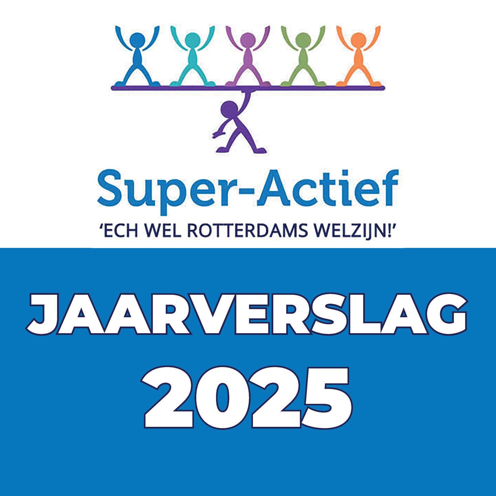 Omslagontwerp van het Super-Actief Jaarbulletin 2025