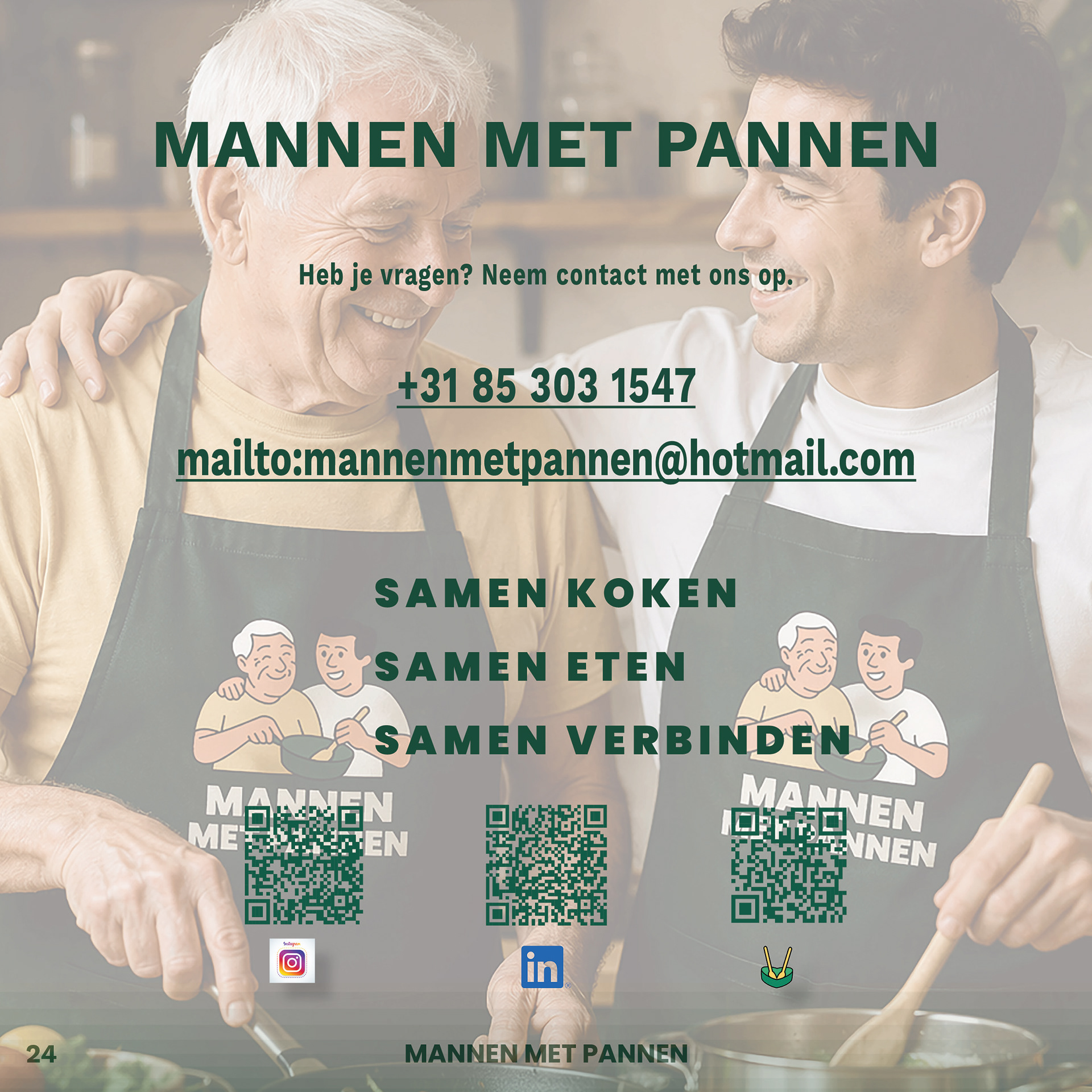 Visuele identiteit voor Mannen met Pannen