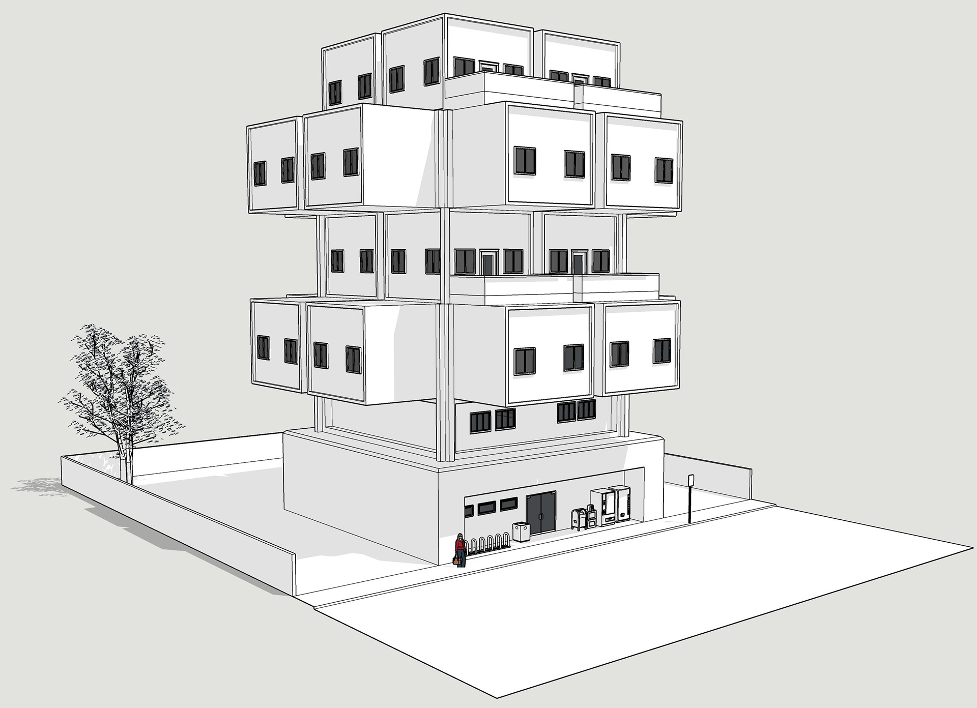 Boring basic building.