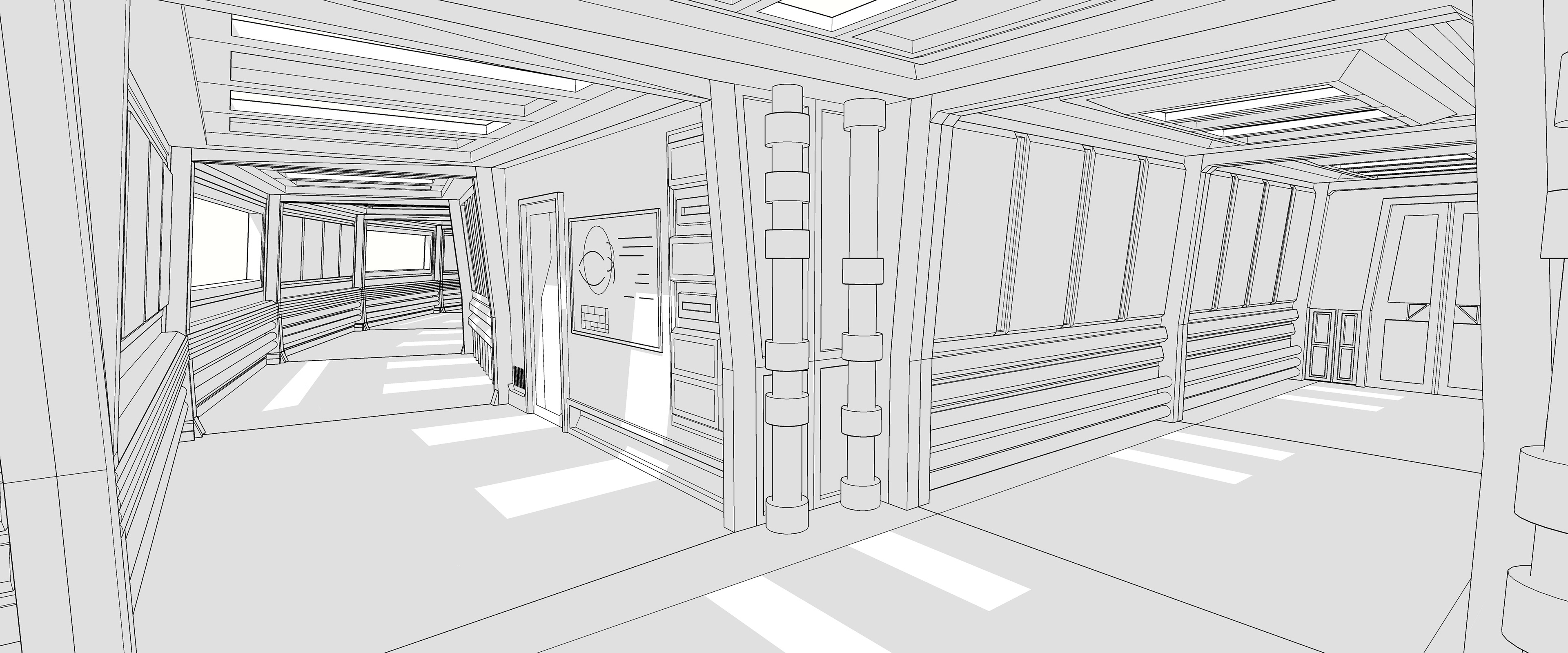 Starship concourse.