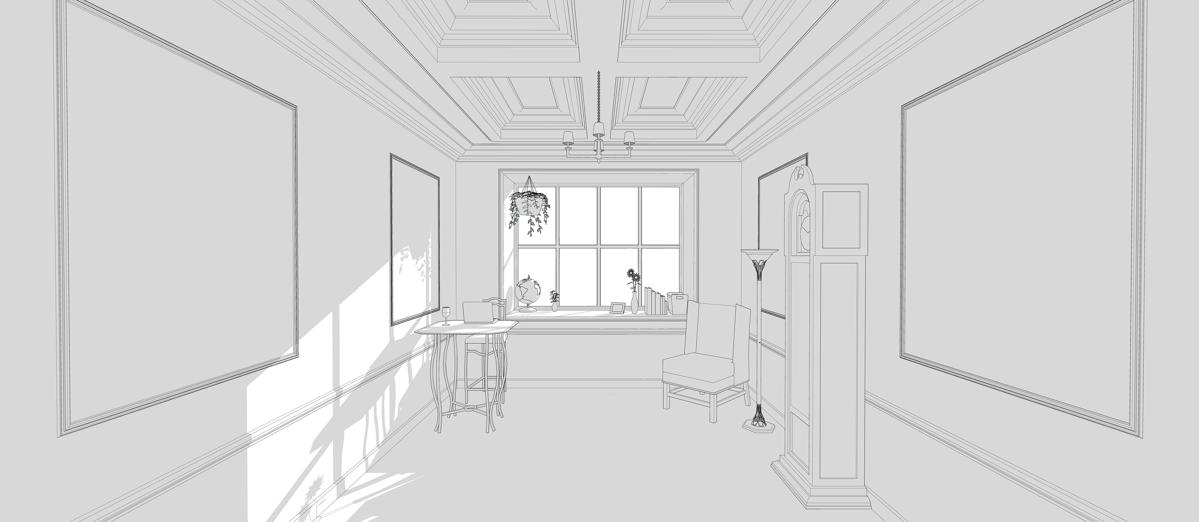 A little nook in someones home.