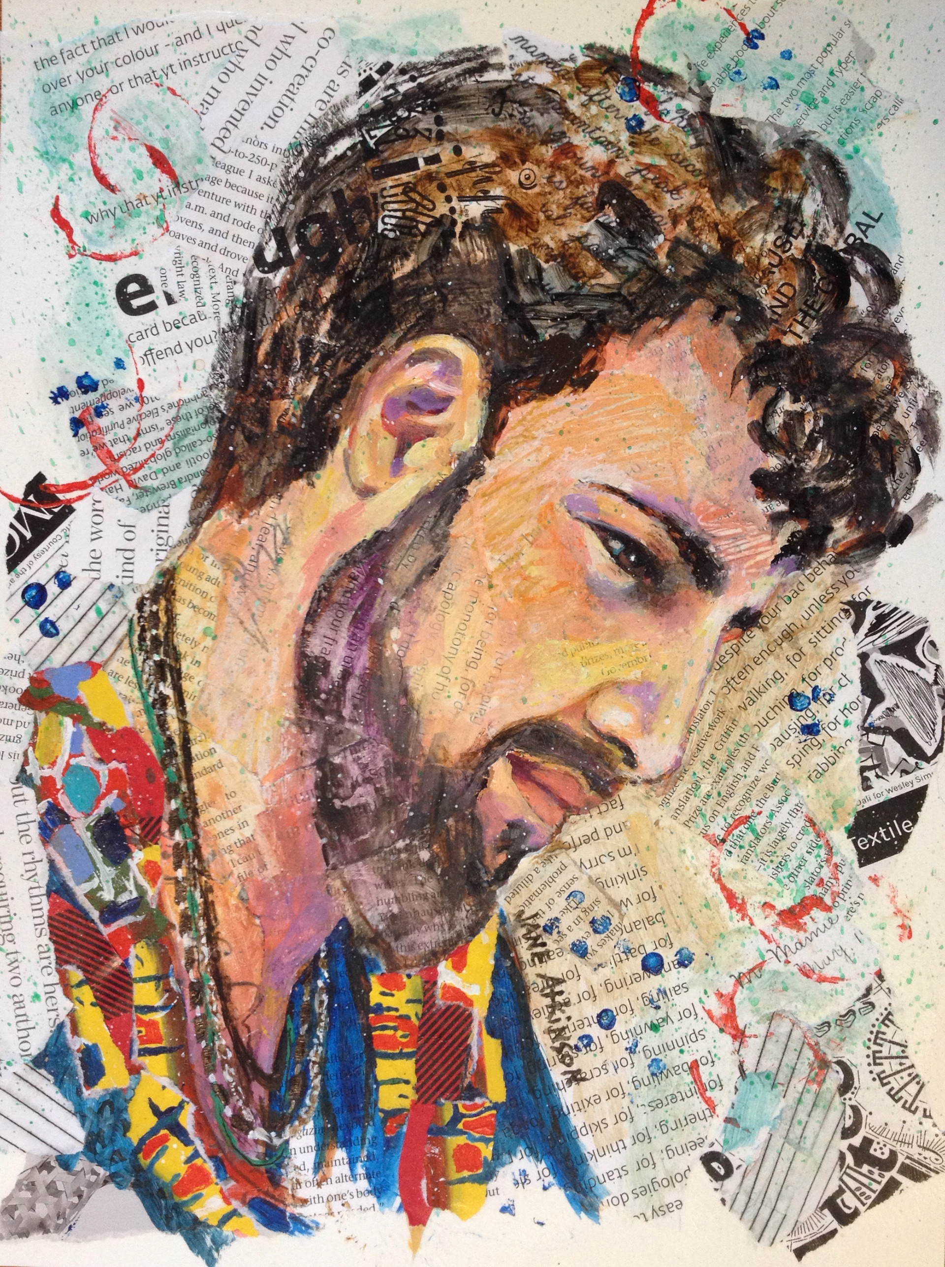 Scottish Drummer, 9" x 12", Mixed Media, $175.00