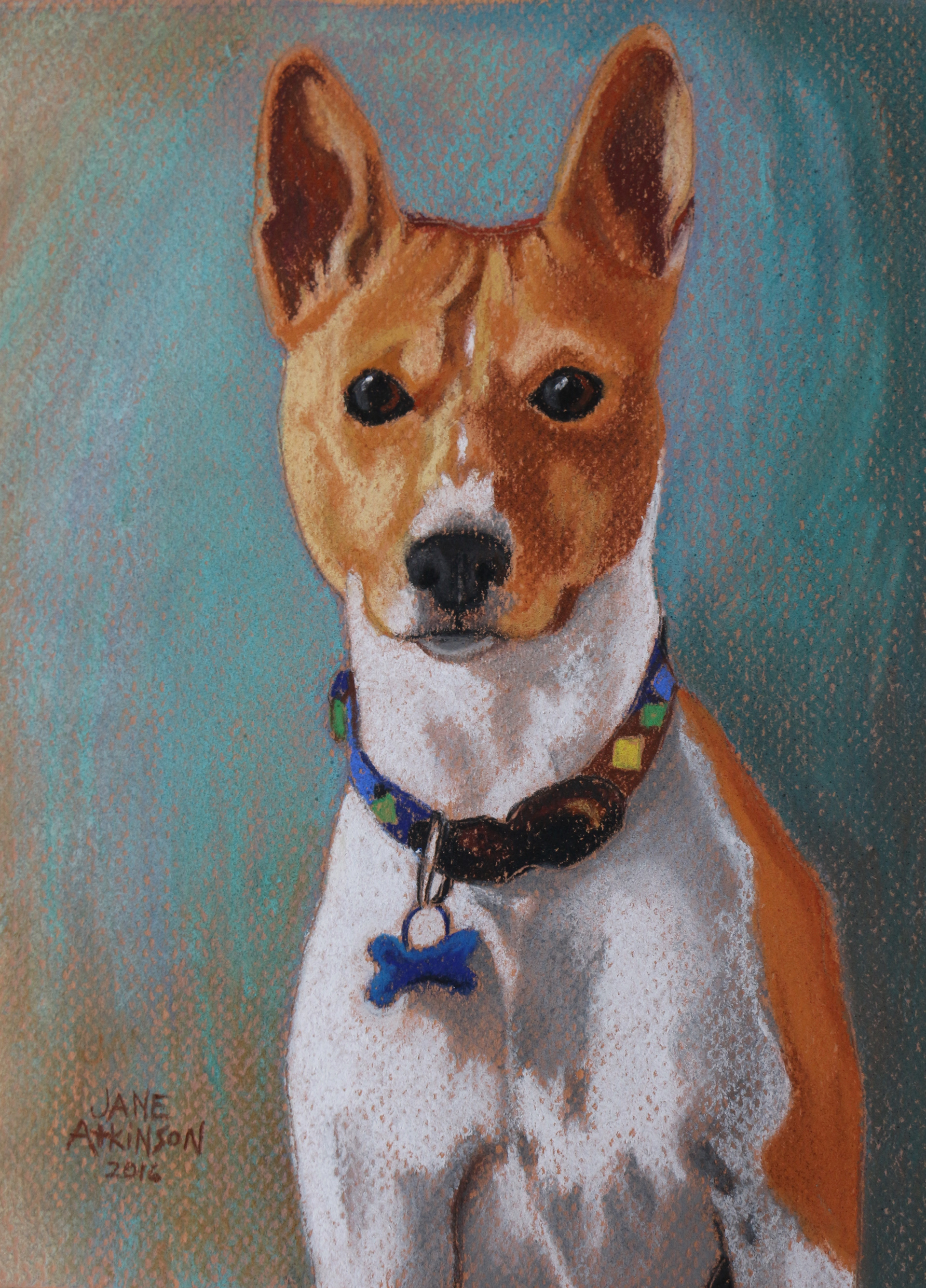 COMMISSION: Indy, 9" x 12", Pastel on Paper