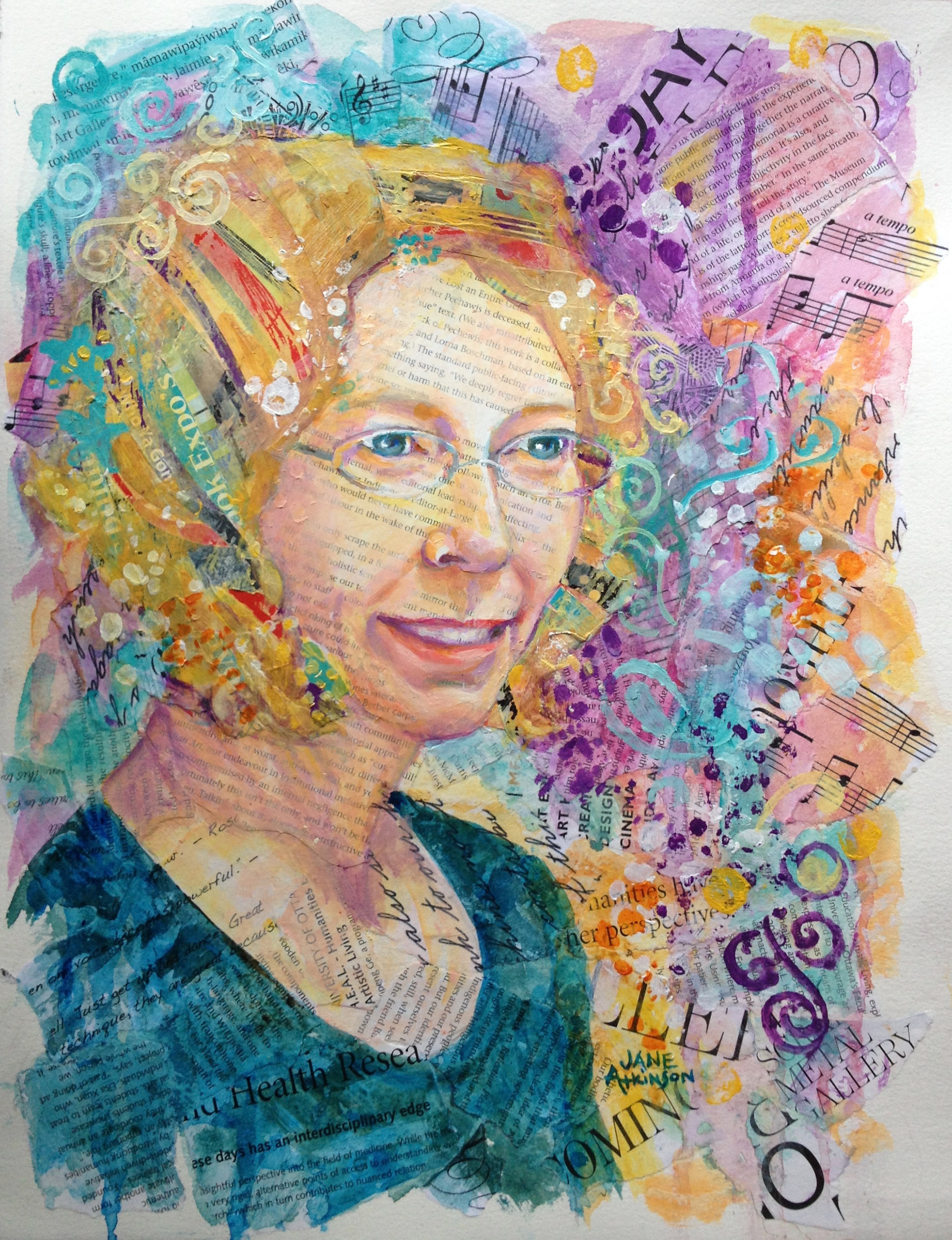Sally, 11" x 14", Mixed Media, $200.00