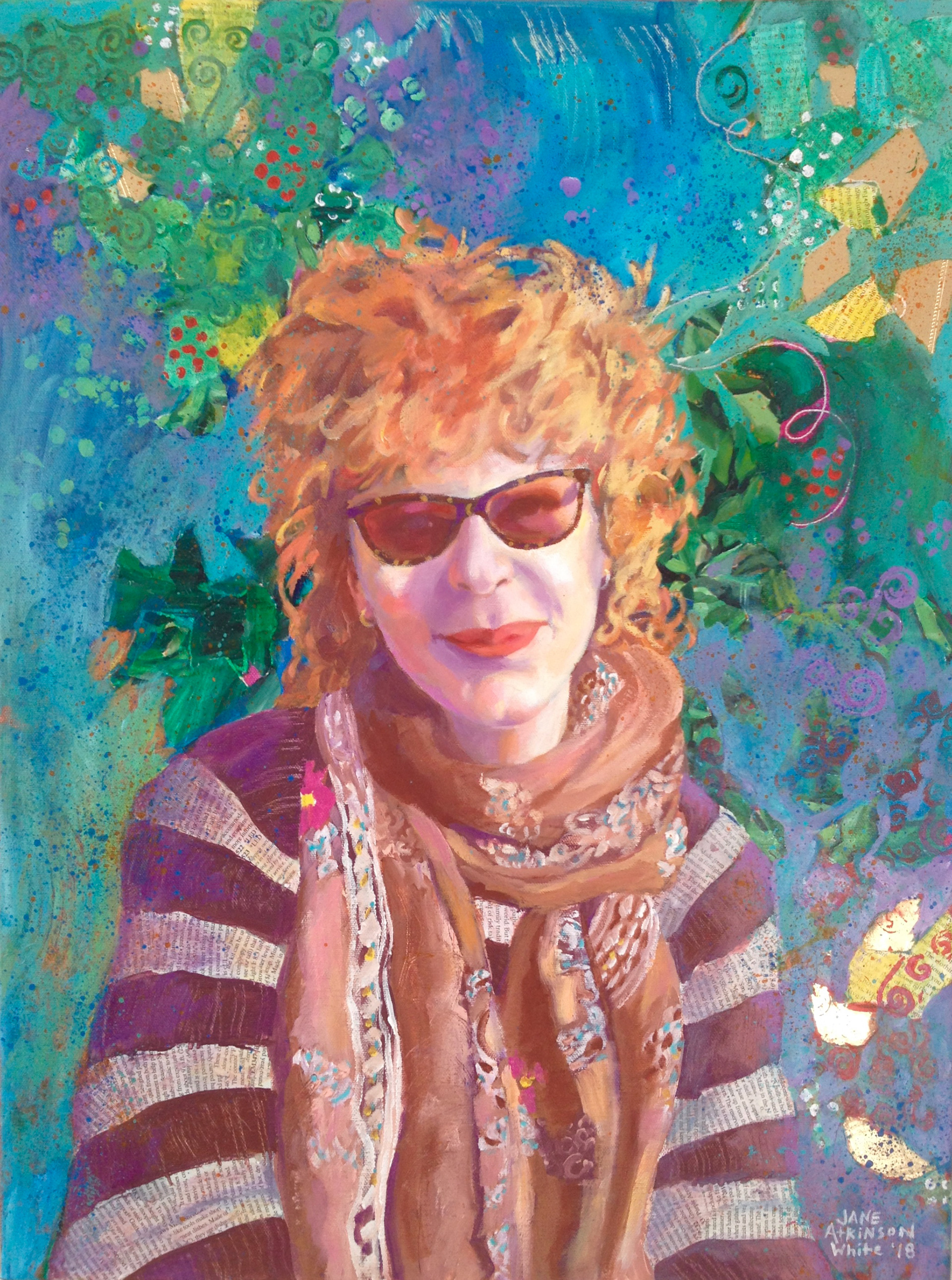 Sarah-T, 18" x 24", Mixed Media on Canvas, $885.00