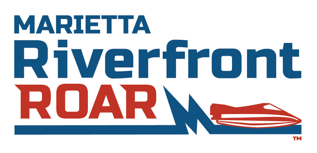 Marietta Riverfront Roar full color Logo Design