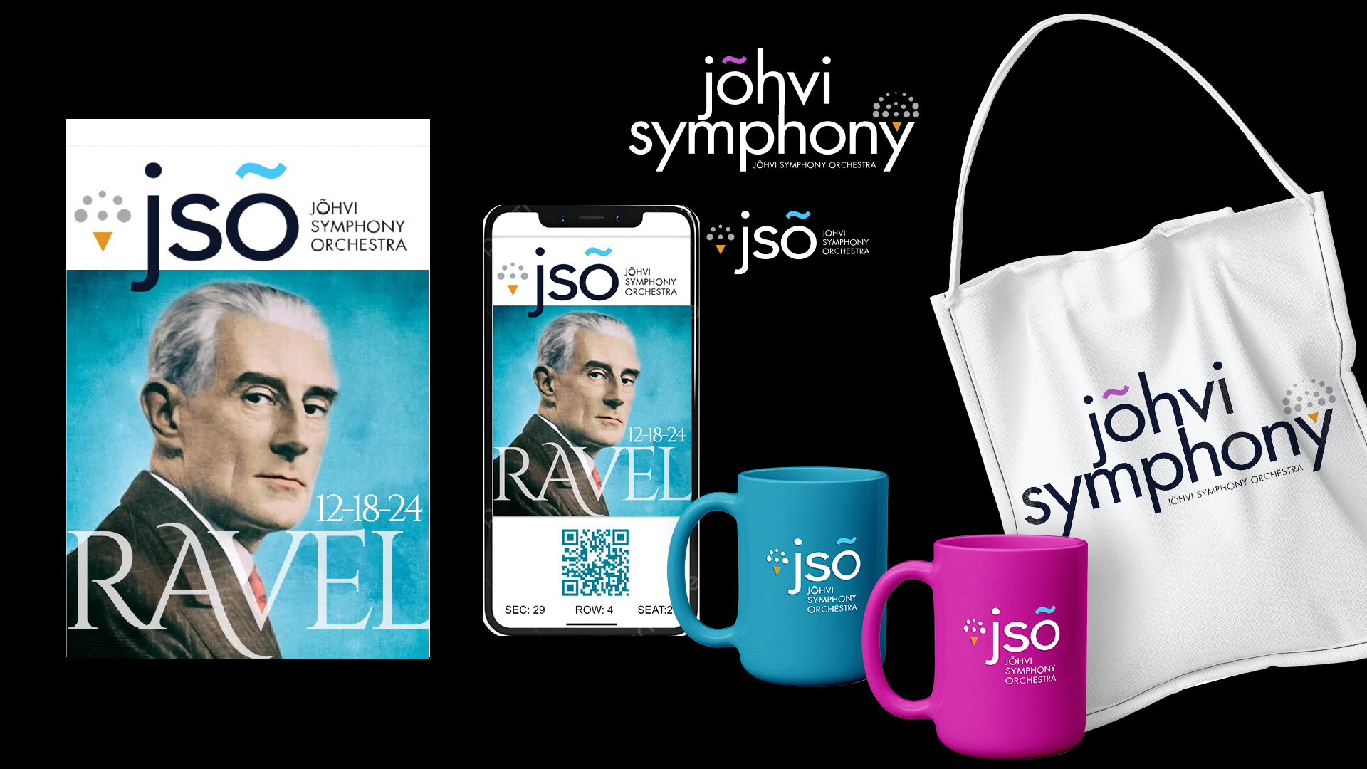 BRANDING—|  LOGO |  FUND RAISING PREMIUMS (TOTE BAG, MUGS)  |  TICKET APP