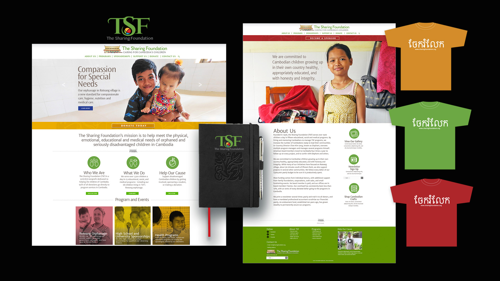 VISUAL BRANDING FOR CAMBODIA BASED NON-PROFIT AIDING ORPHANED CHILDREN