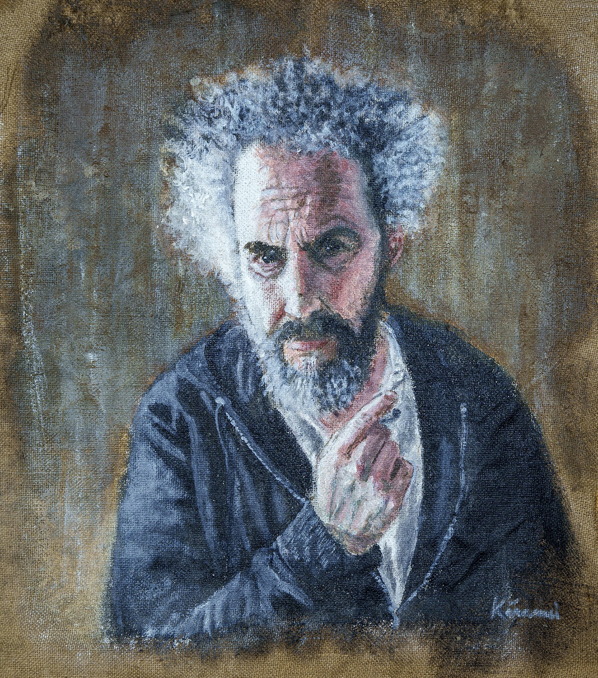 Auto-portrait - Acrylique