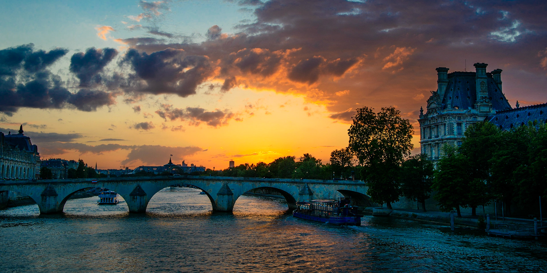 Seine and Louvre