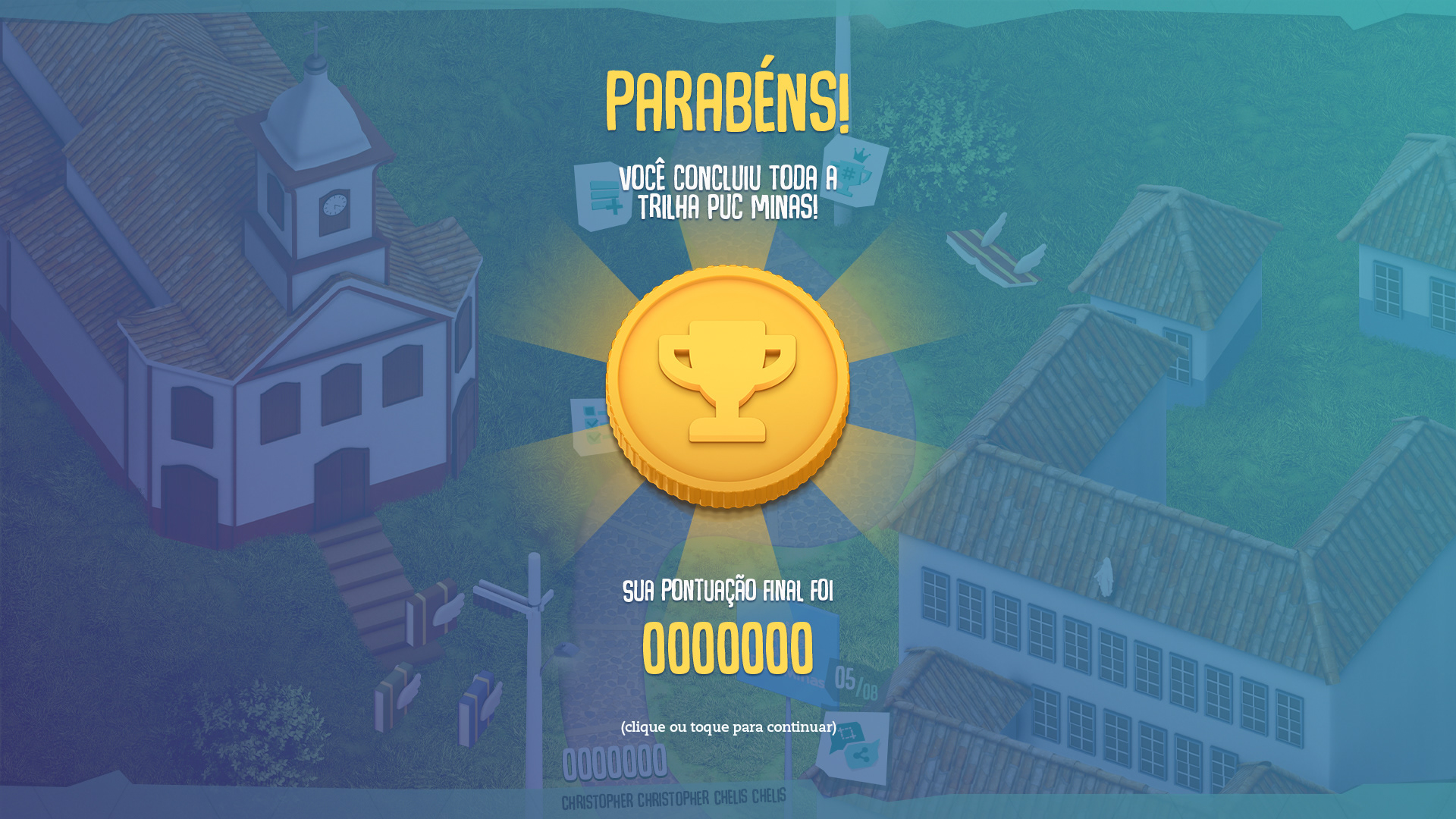 Ao concluir essa fase o aluno estava liberado para rodar o jogo mais quantas vezes quisesse e conferir outras carreiras.