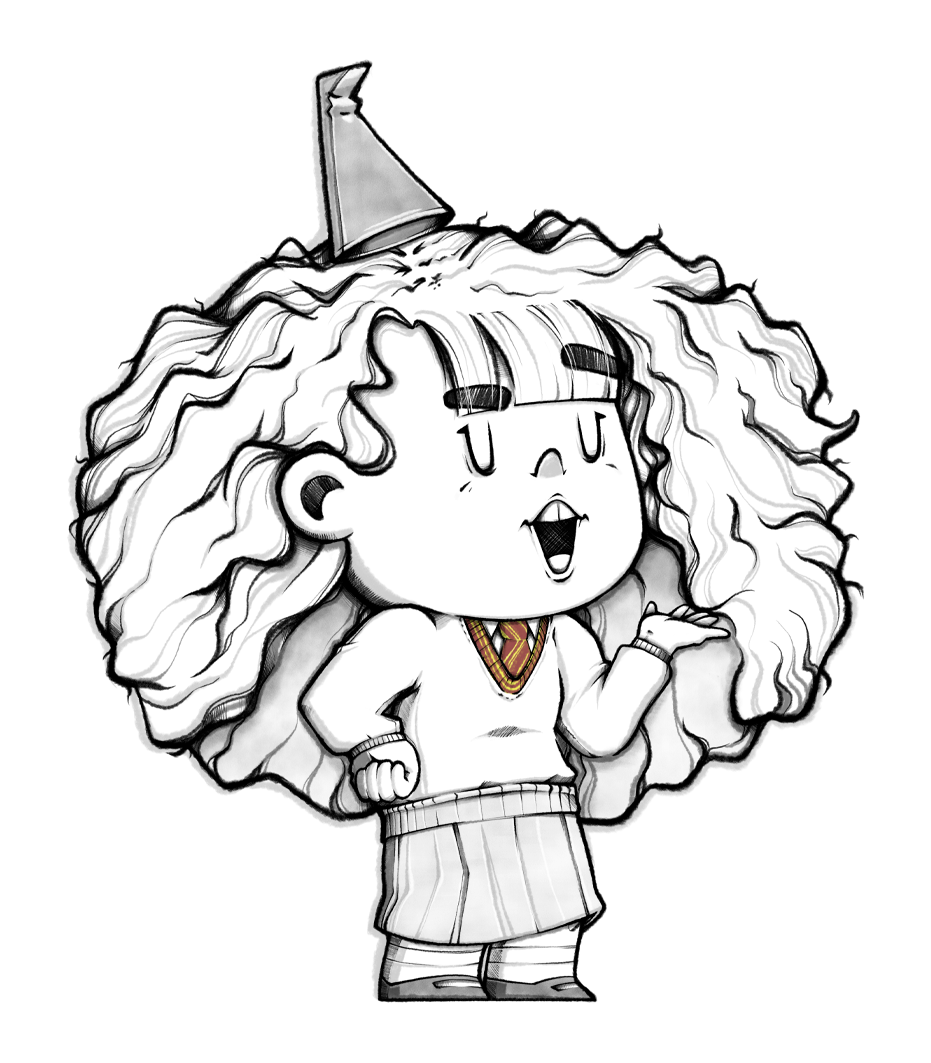 Hermione Granger - Saída diretamente da tirinha