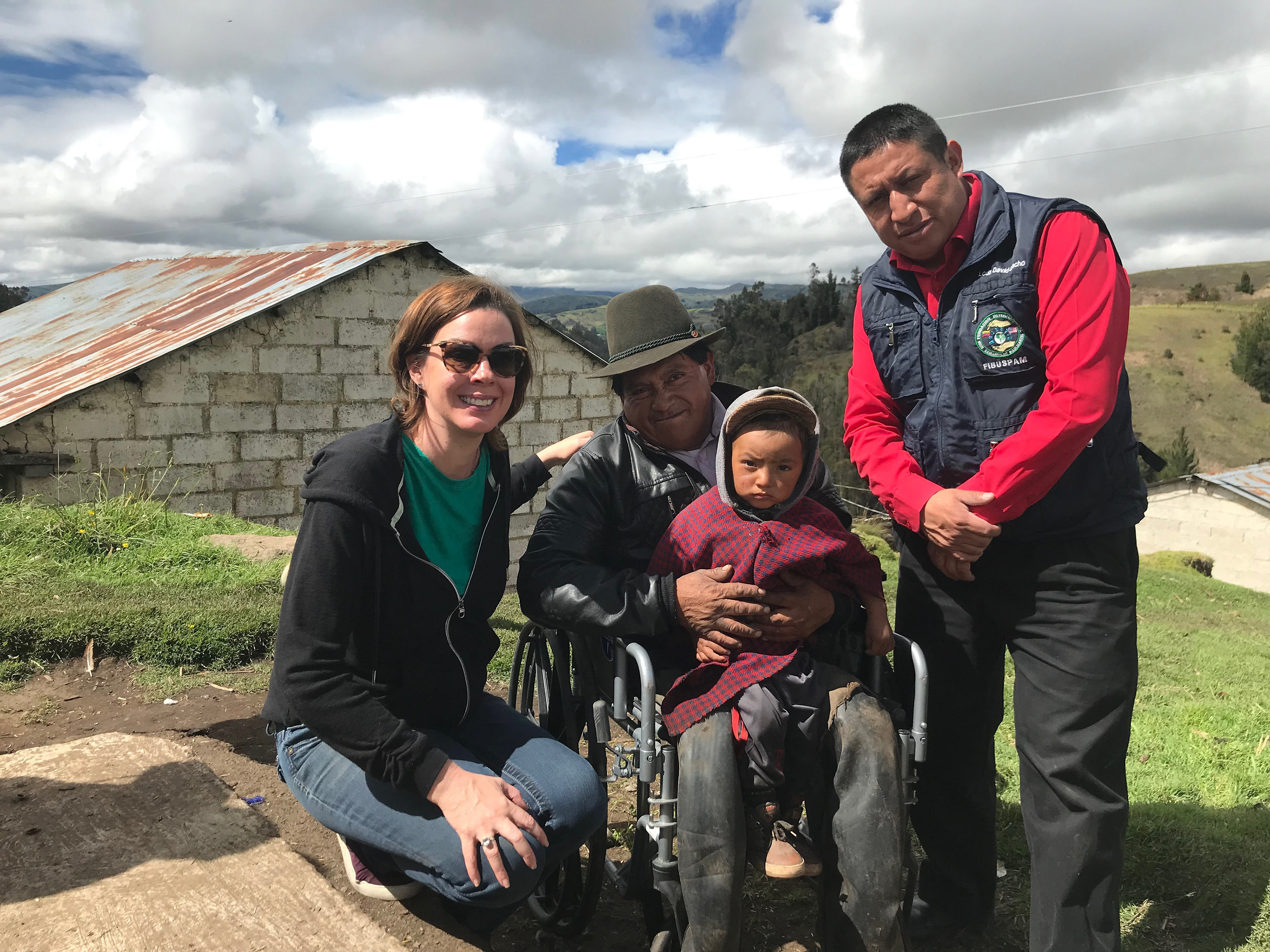 First time with a wheelchair.