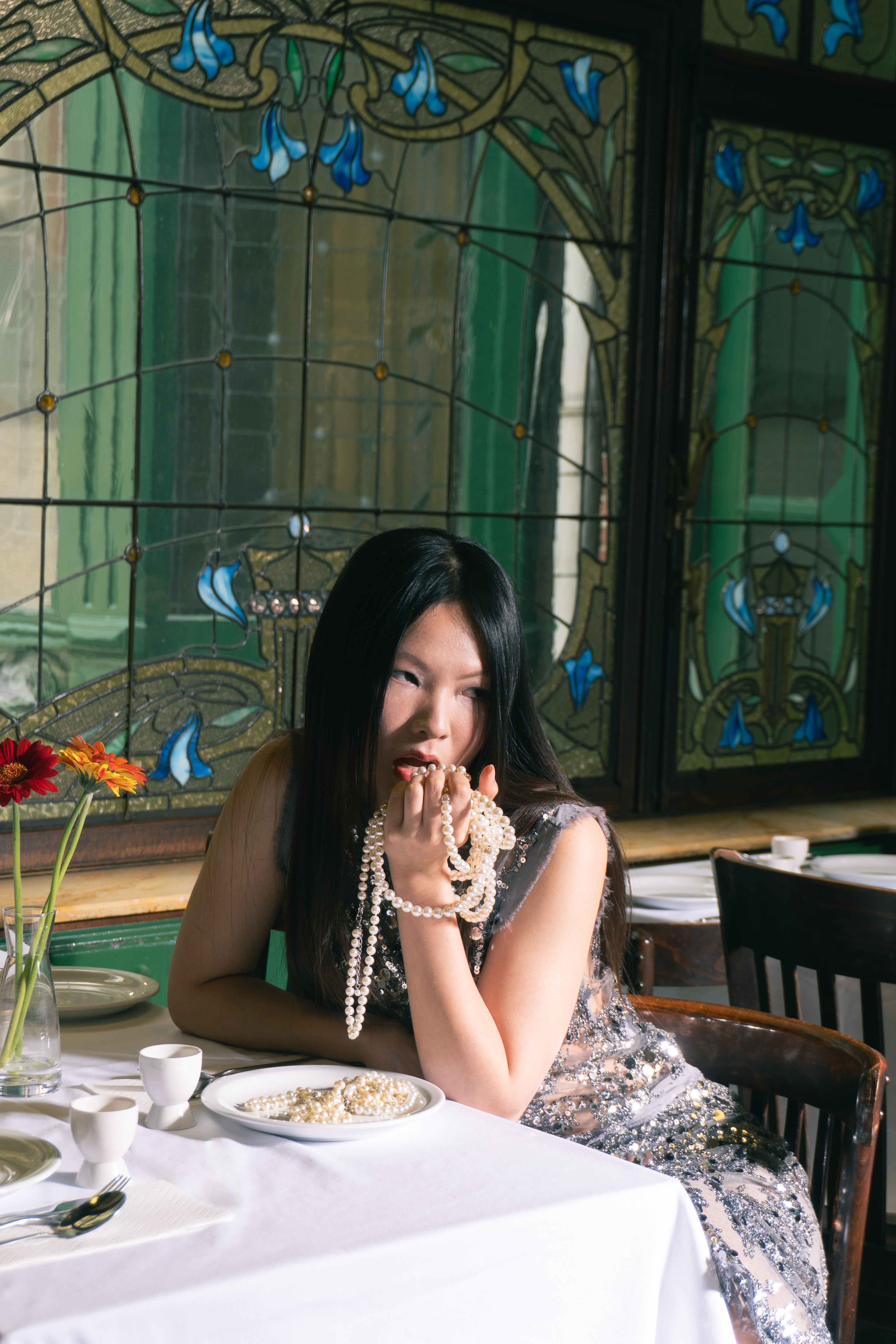 Model: Gia Cat Tuong Nguyen, CD: Kwadwo Afriyie, Stylist: Catherine Vervoort, Photographer: Bo Geerts 