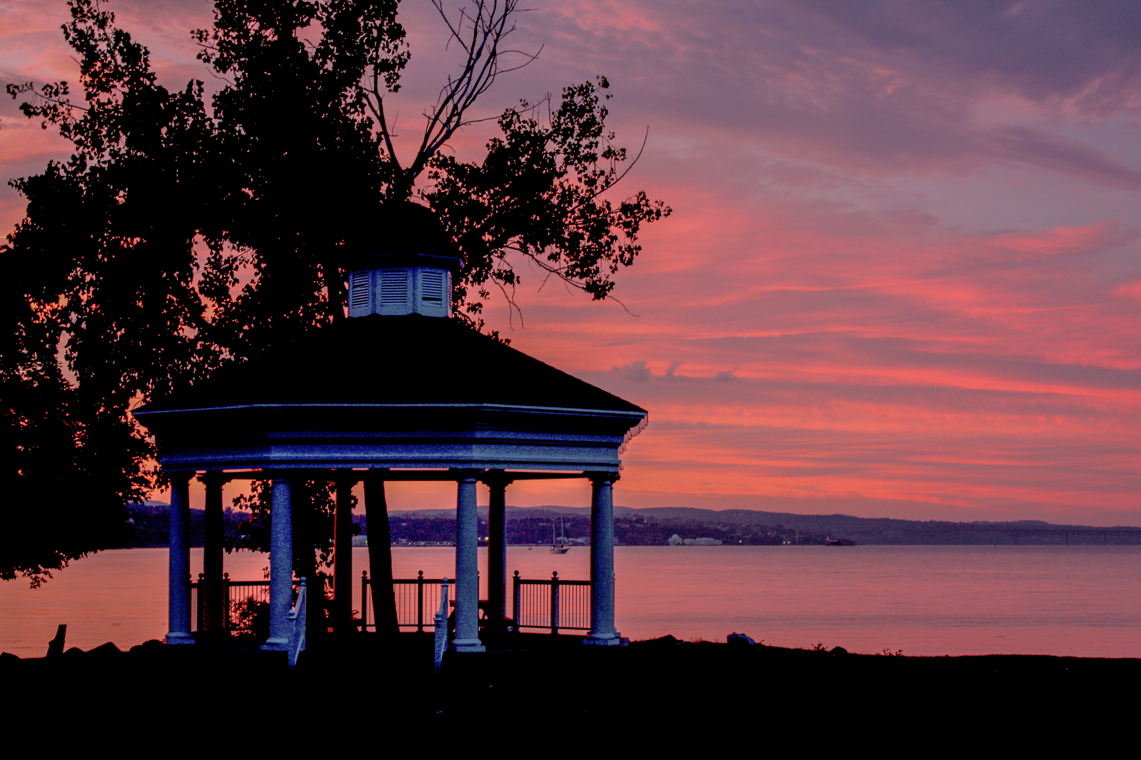 Sunset on the Gazebo