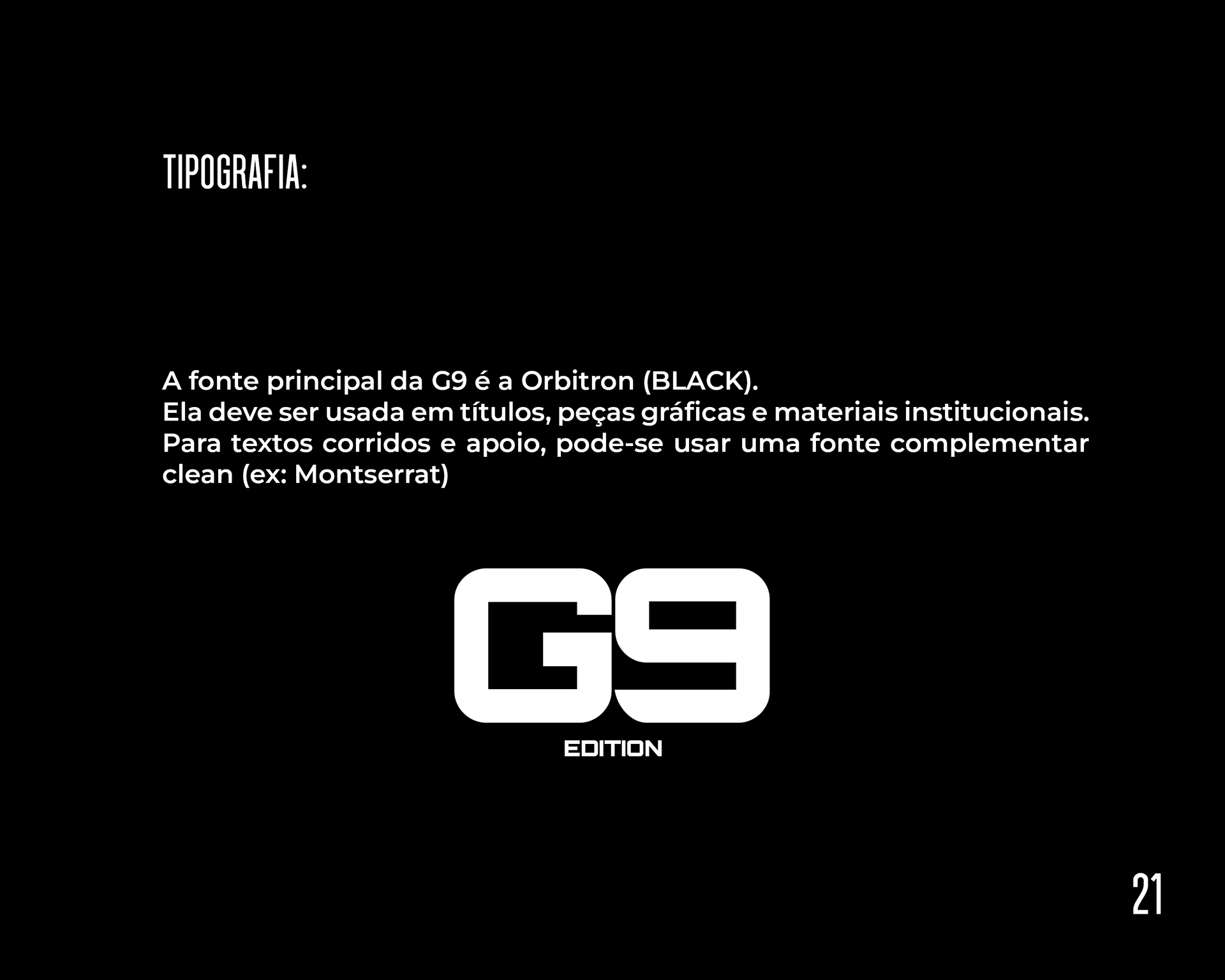 Manual da Marca - G9 Edition — imagem 21