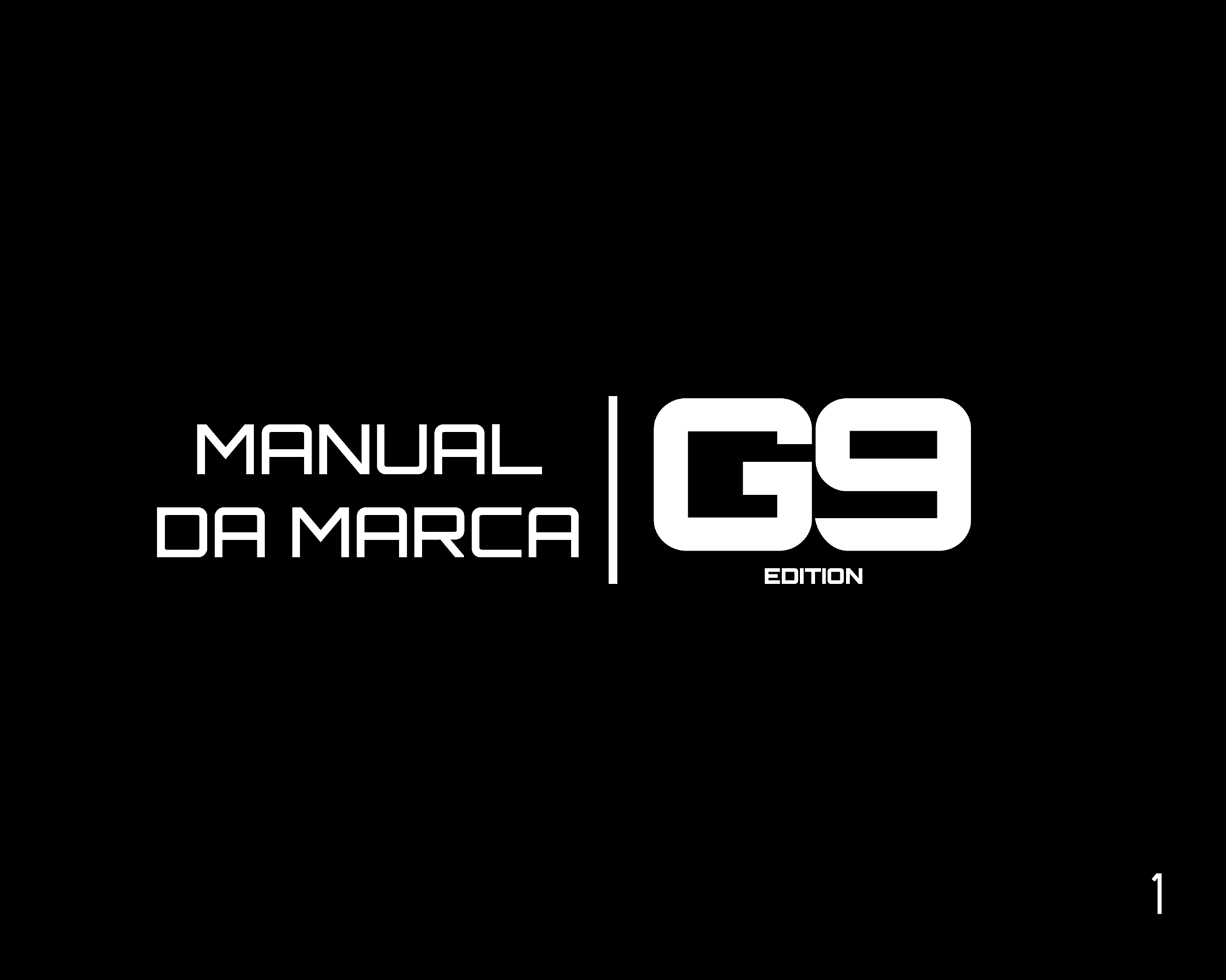 Manual da Marca - G9 Edition — imagem 1