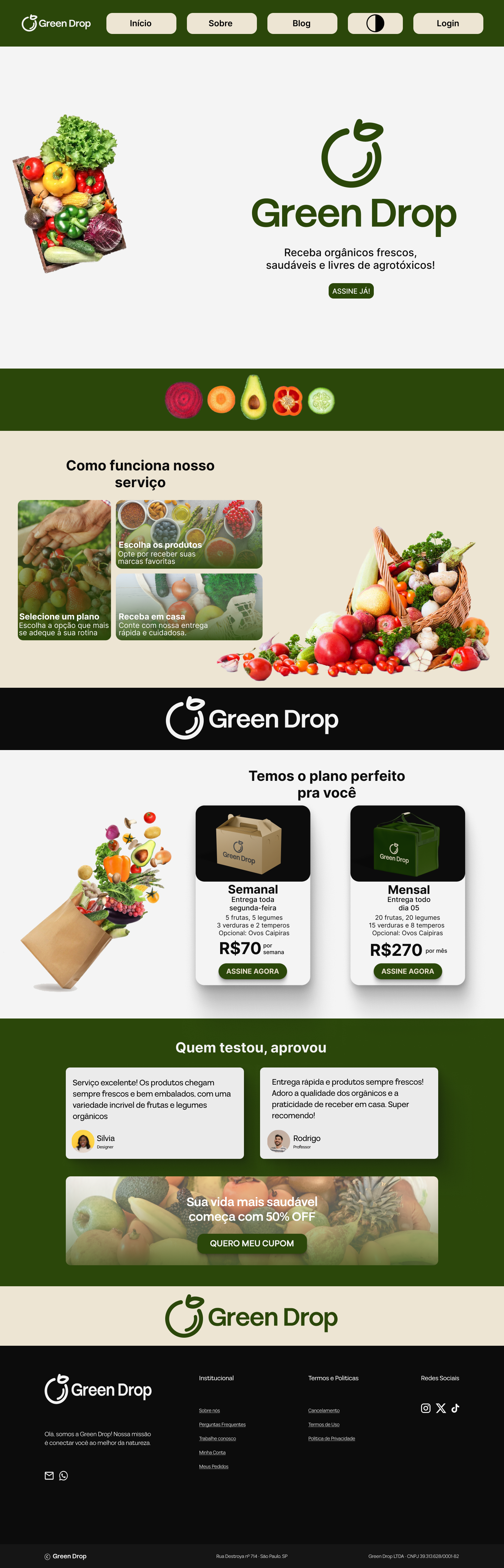 Landing Page Green Drop — imagem 1