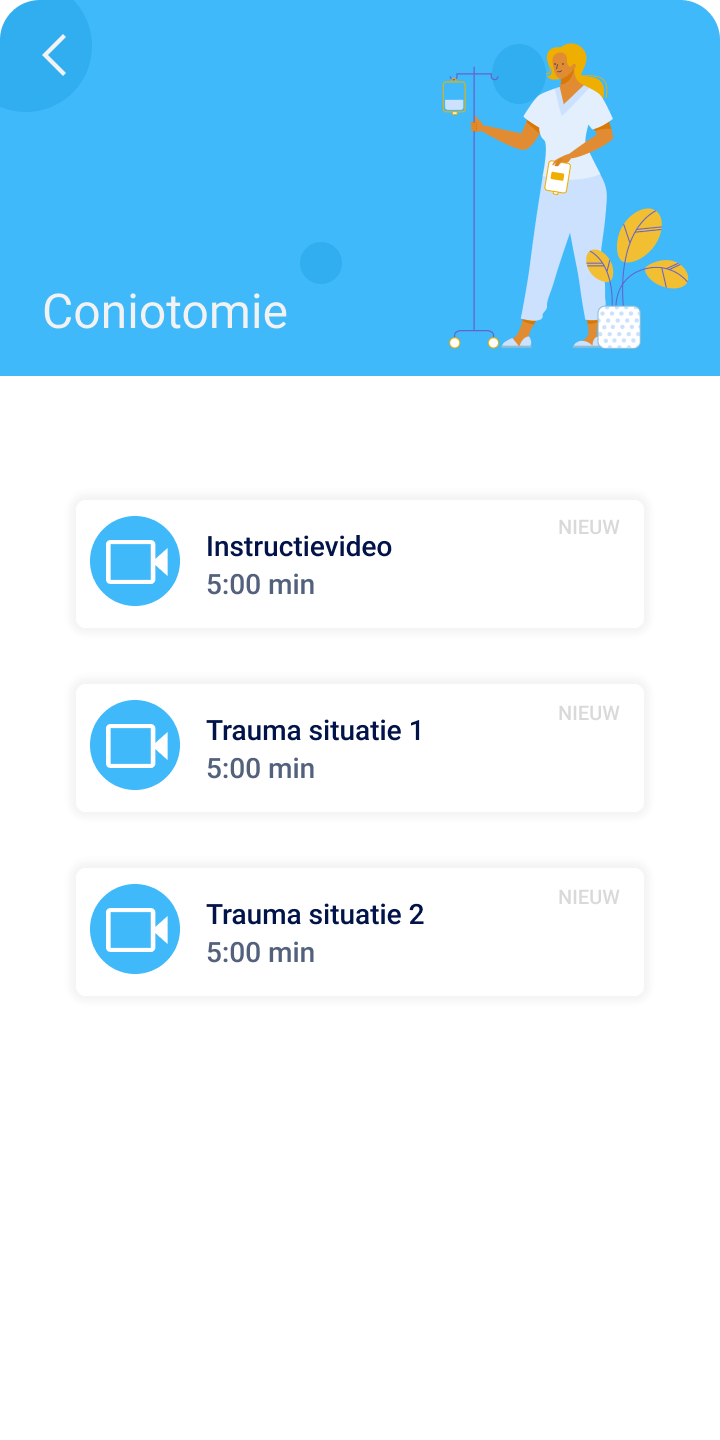 Video overview page