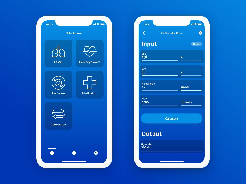 Inspiration for my designs: Mediweb — Medical Calculators by FiveDotTwelve (2020)