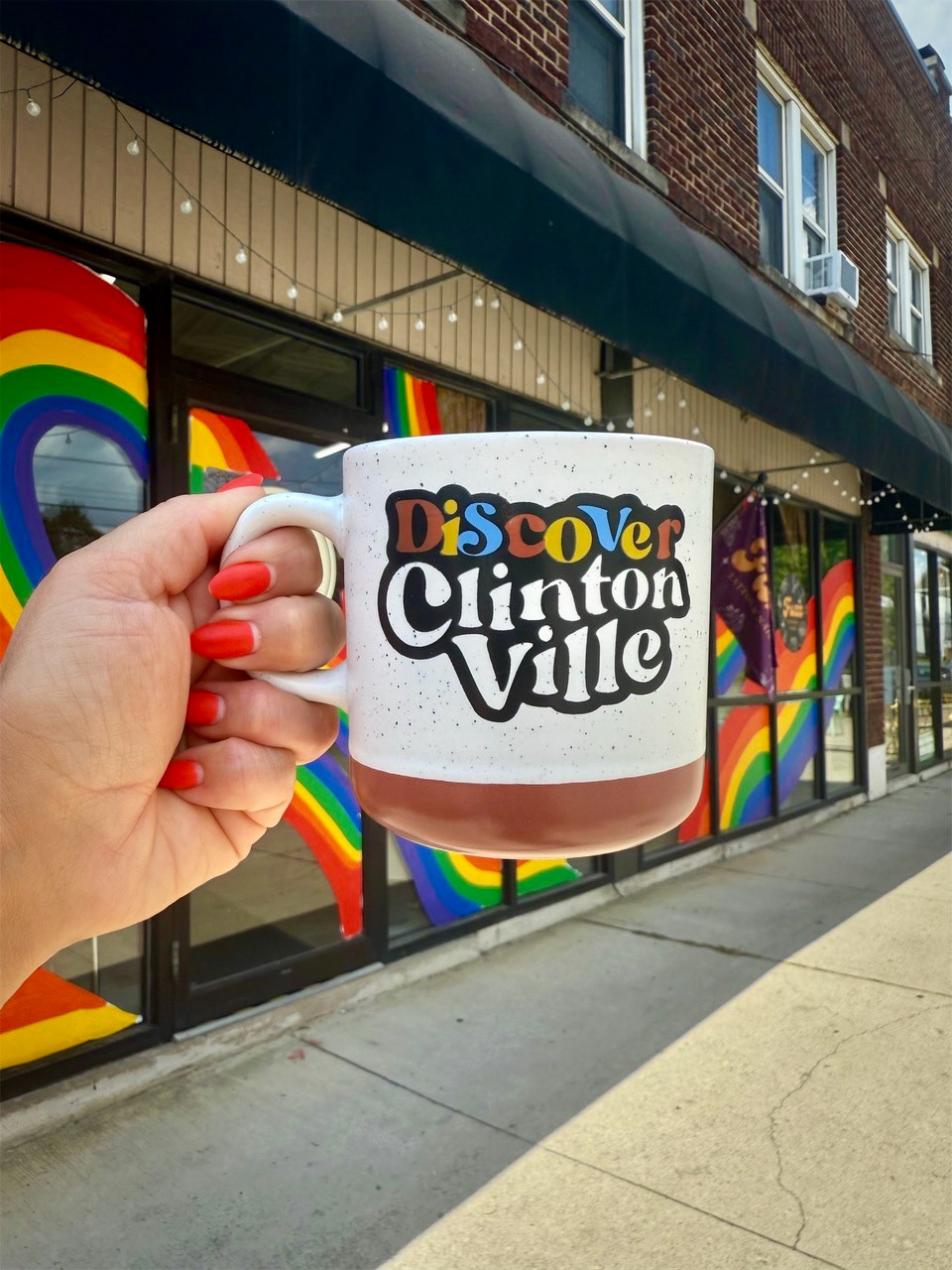 Discover Clintonville ceramic mug